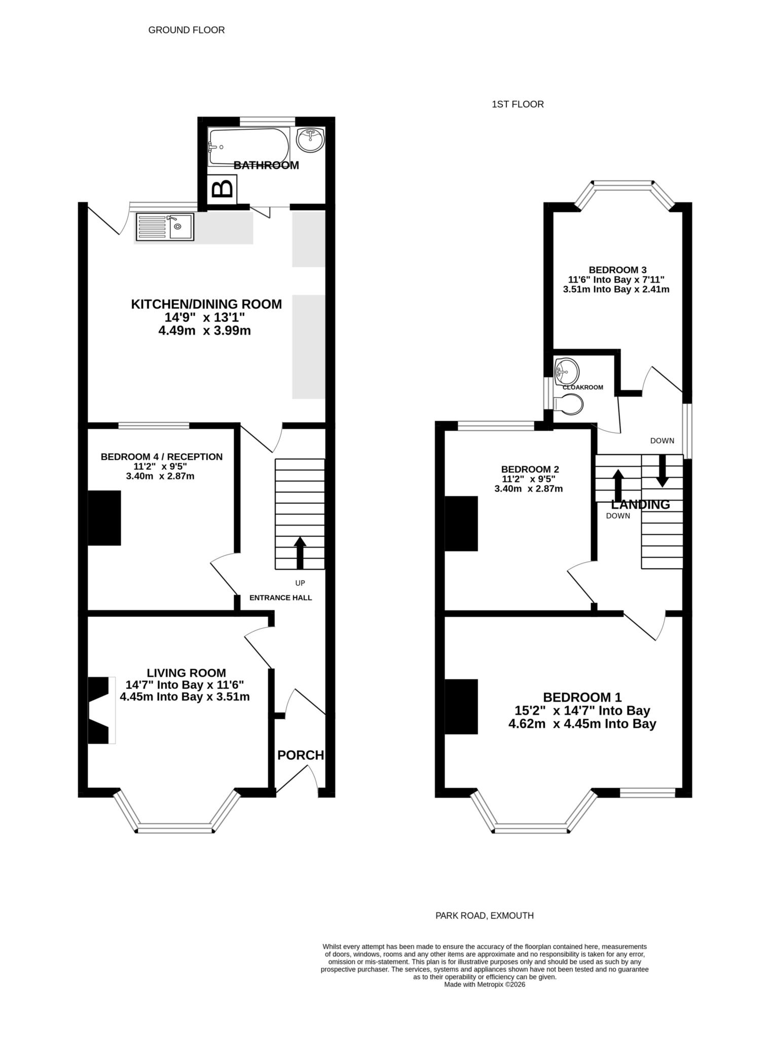 18, Park Road, Exmouth floorplan
