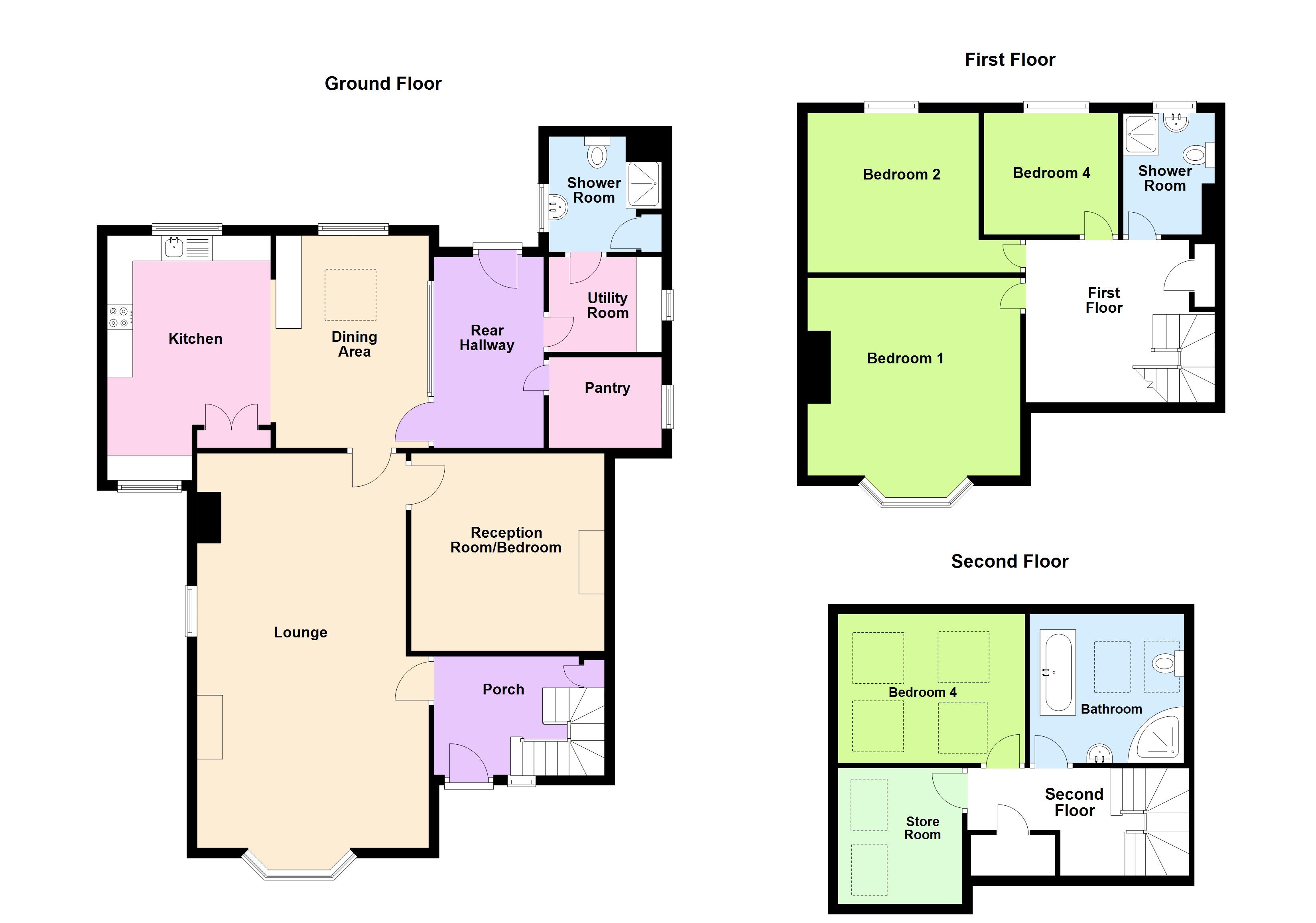 Newark,, Spring Gardens, Carmarthenshire floorplan