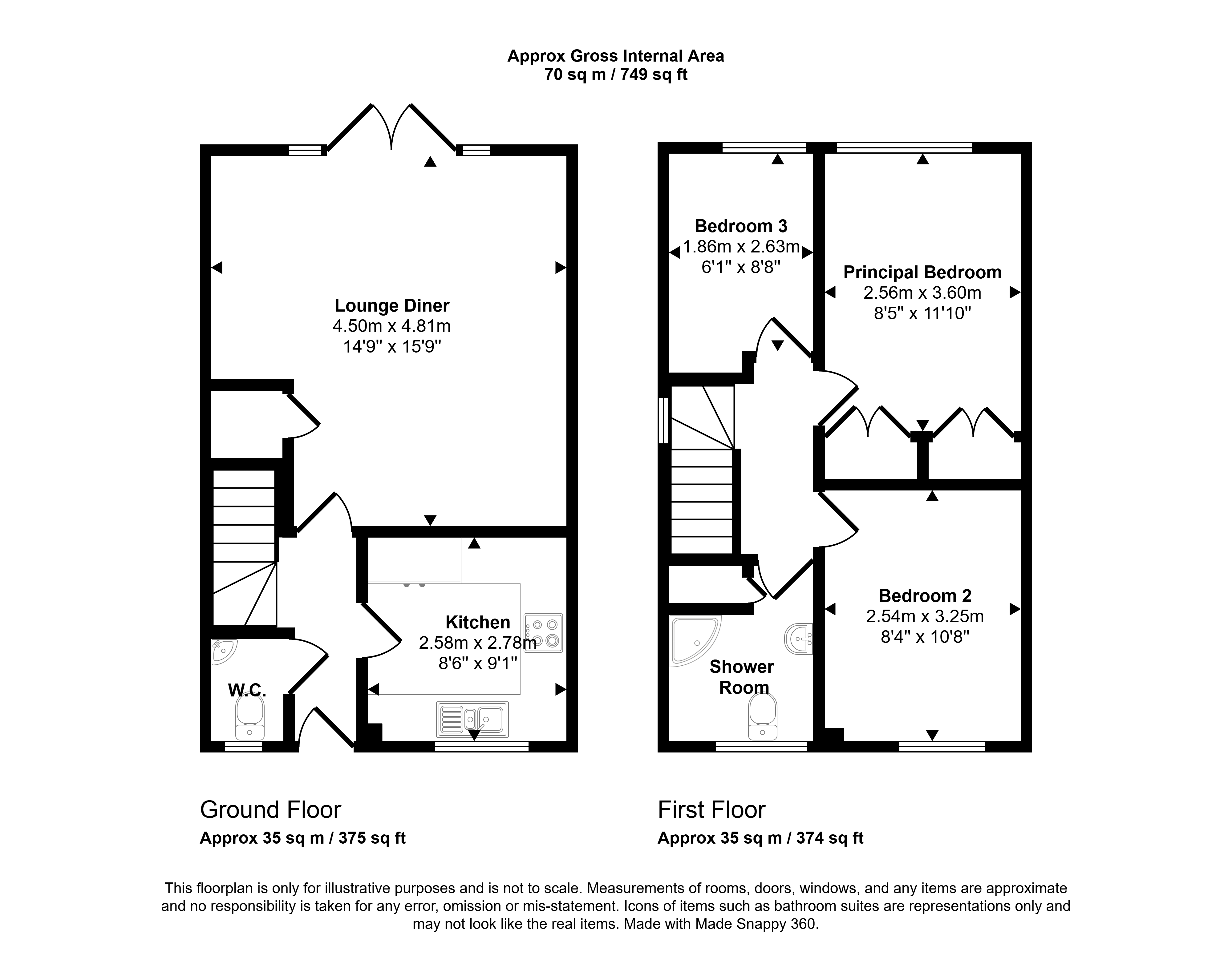 8, Bainton Close, Wiltshire floorplan