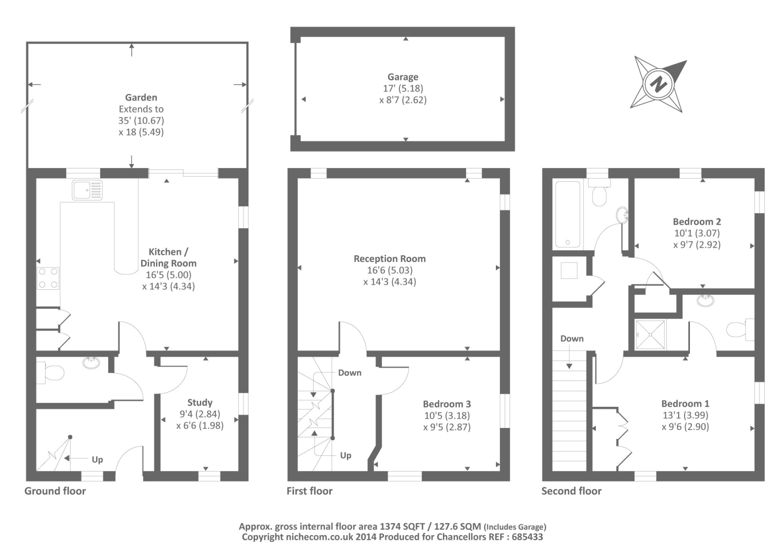 3 Bedrooms Town house for sale in Mallards Way, Bicester OX26