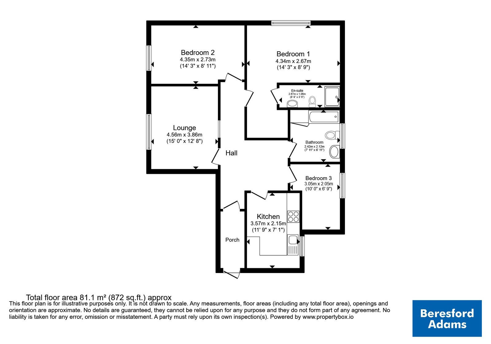 8, Garth Court, Llandudno floorplan