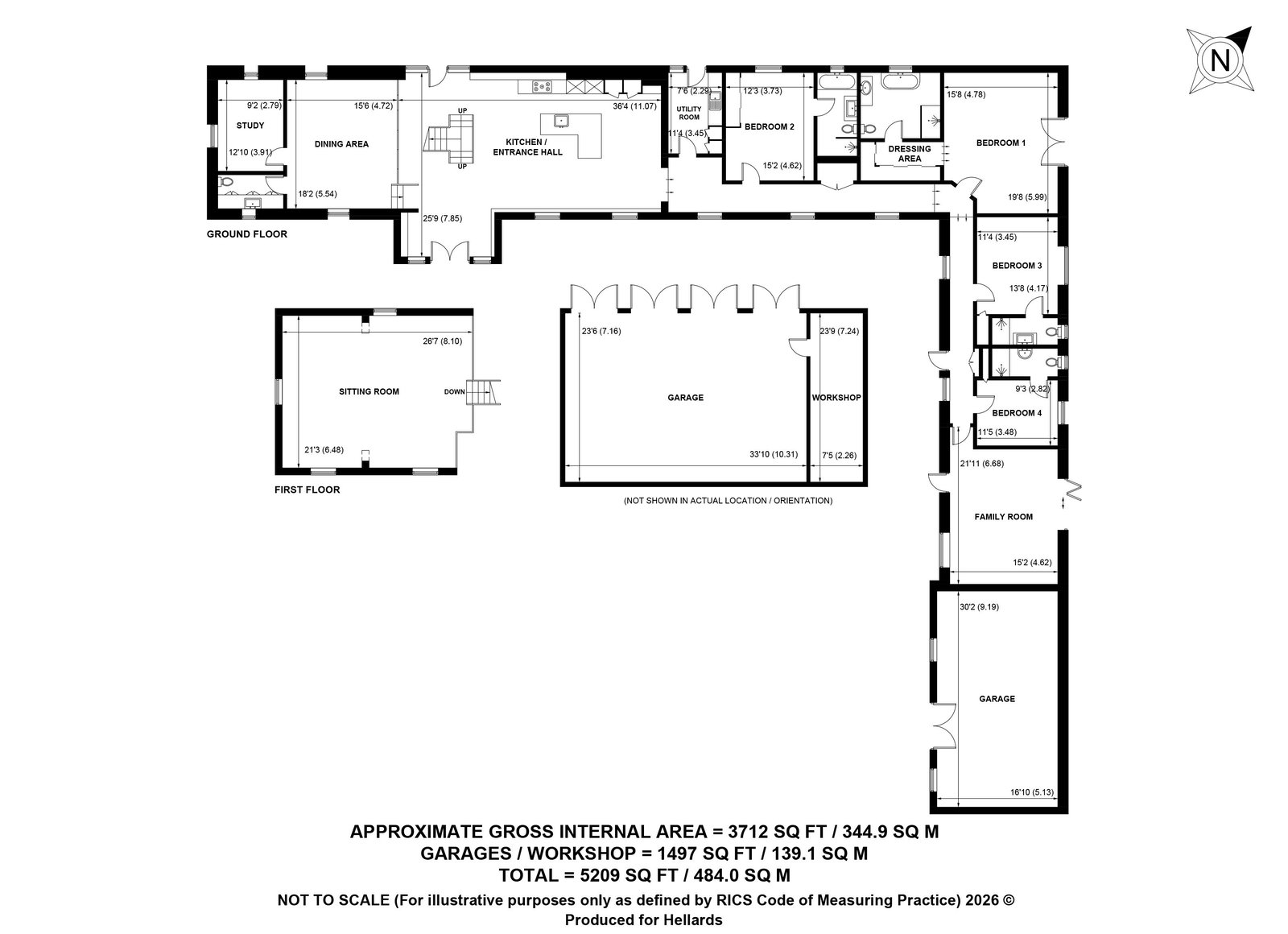 Bottom Pond Farm,The Barn, Winchester floorplan