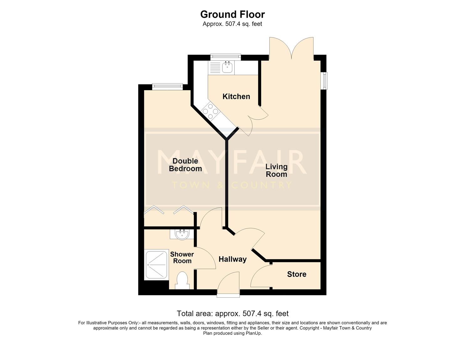 Flat 3, Fussells Court, 11 Station Road, Weston-Super-Mare floorplan