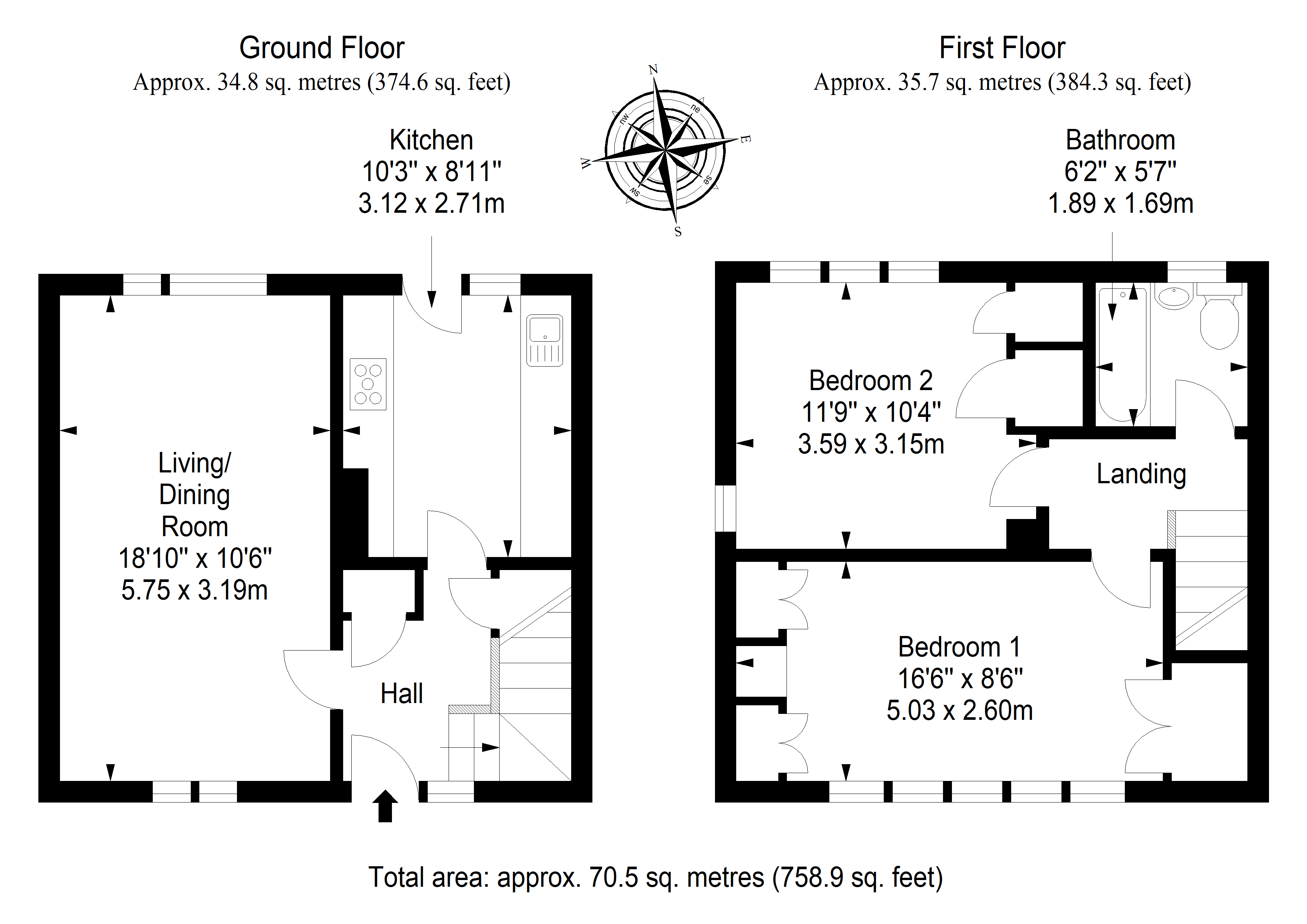 129, John Street, Penicuik floorplan