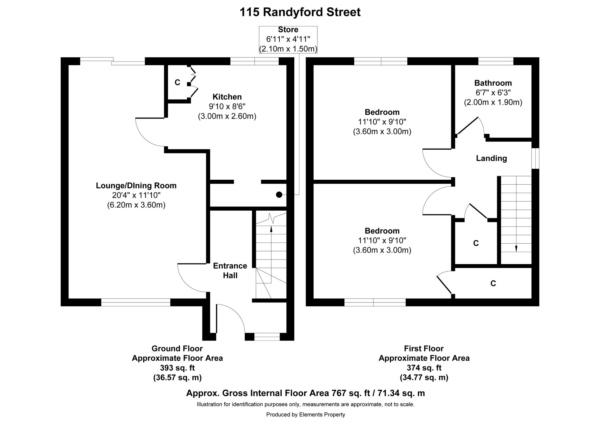 115 Randyford Street, Falkirk floorplan