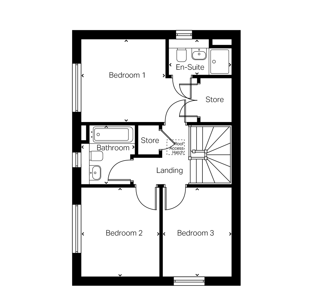 The Newbury Plot 129, The Newbury at Sence Valley Road, Beveridge Lane, Coalville floorplan