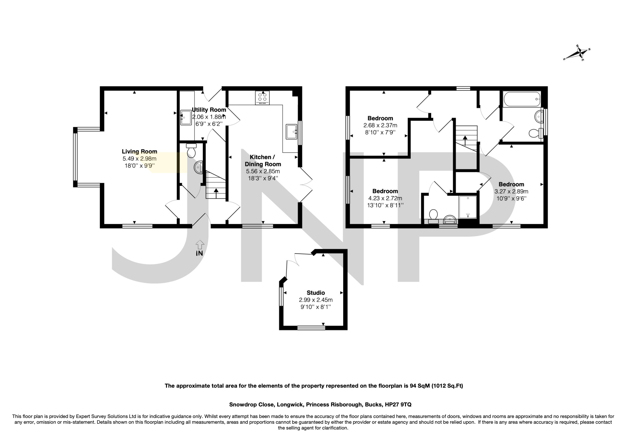 8, Snowdrop Close, Princes Risborough floorplan