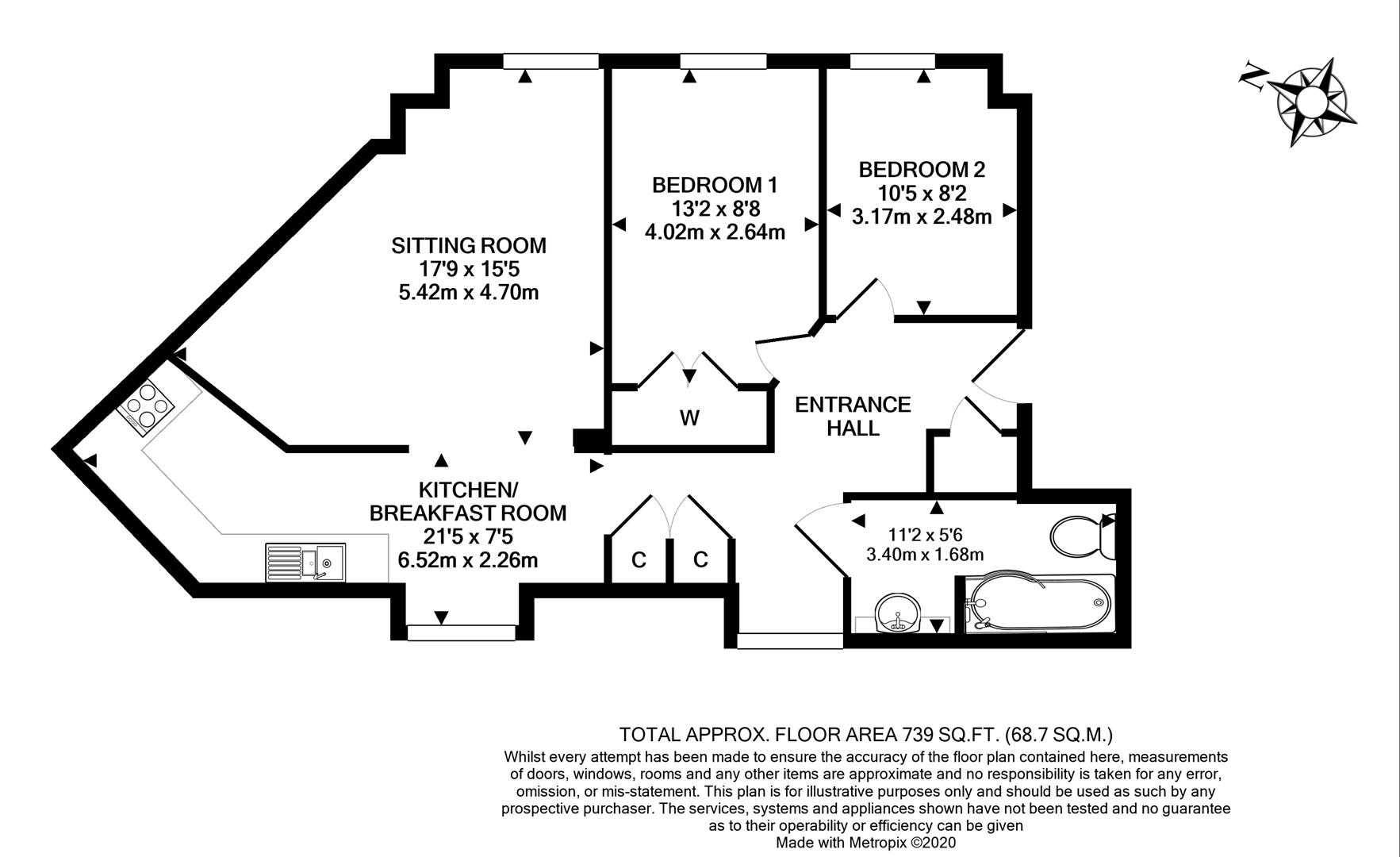 2 bed flat for sale in Elizabeth Drive, Banstead SM7 Zoopla