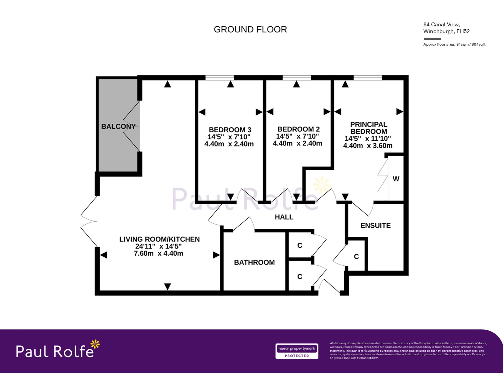 84 Canal View, Broxburn floorplan
