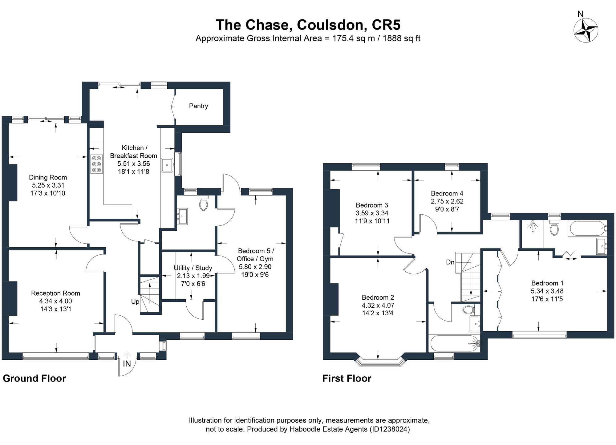24 The Chase, Coulsdon floorplan
