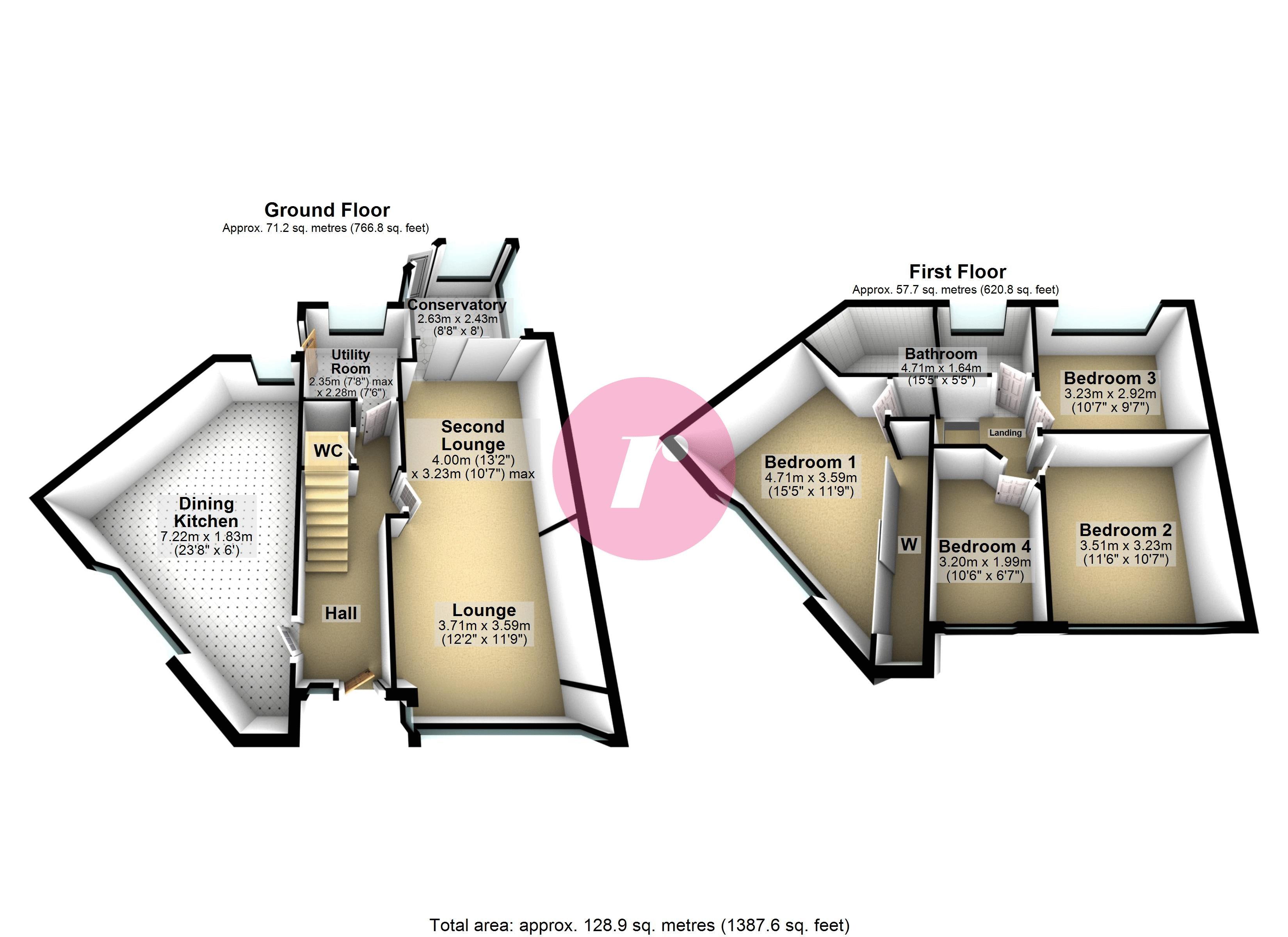 93, Bolton Road, Rochdale floorplan