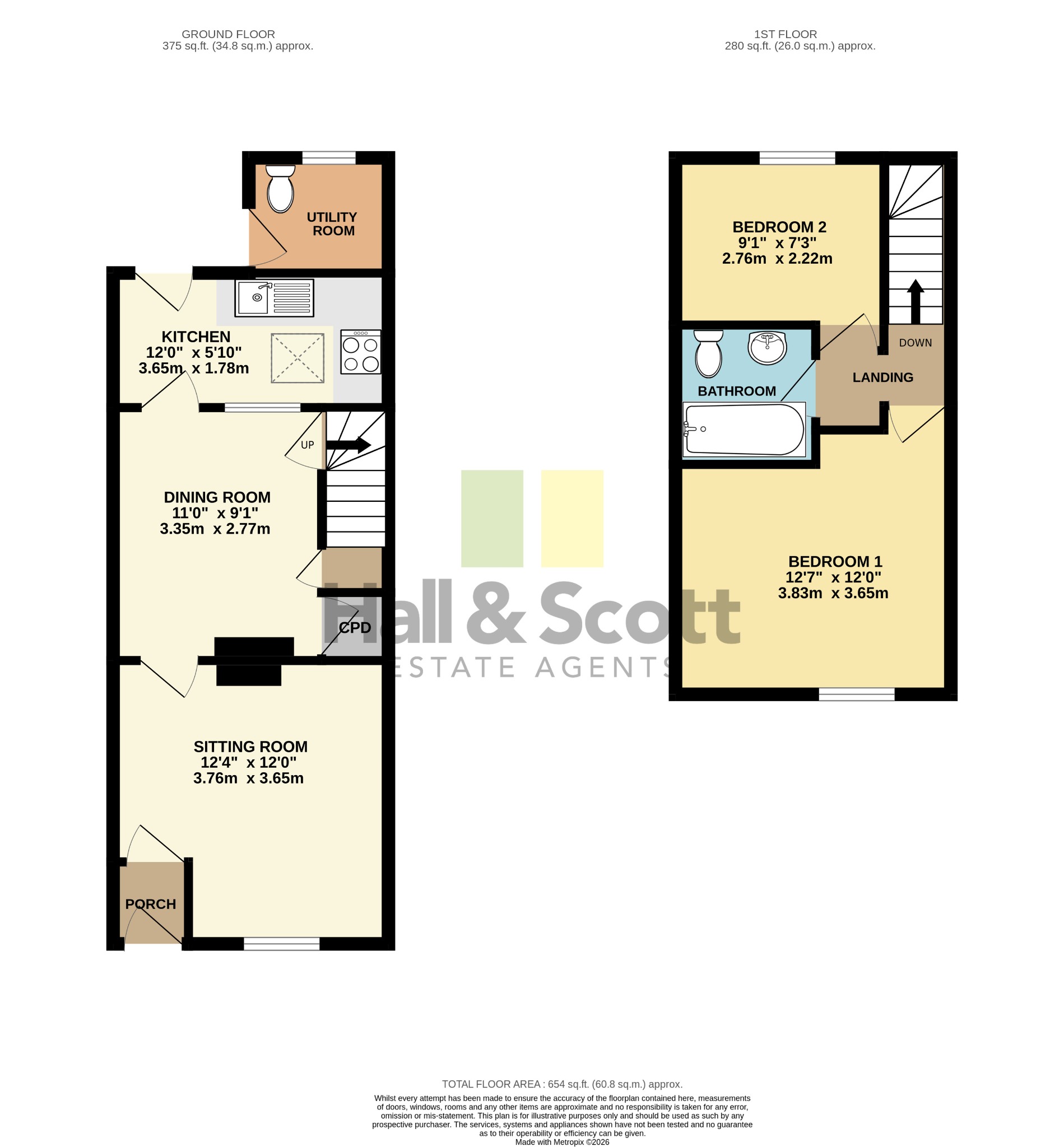 37 Mill Street, Ottery St Mary floorplan