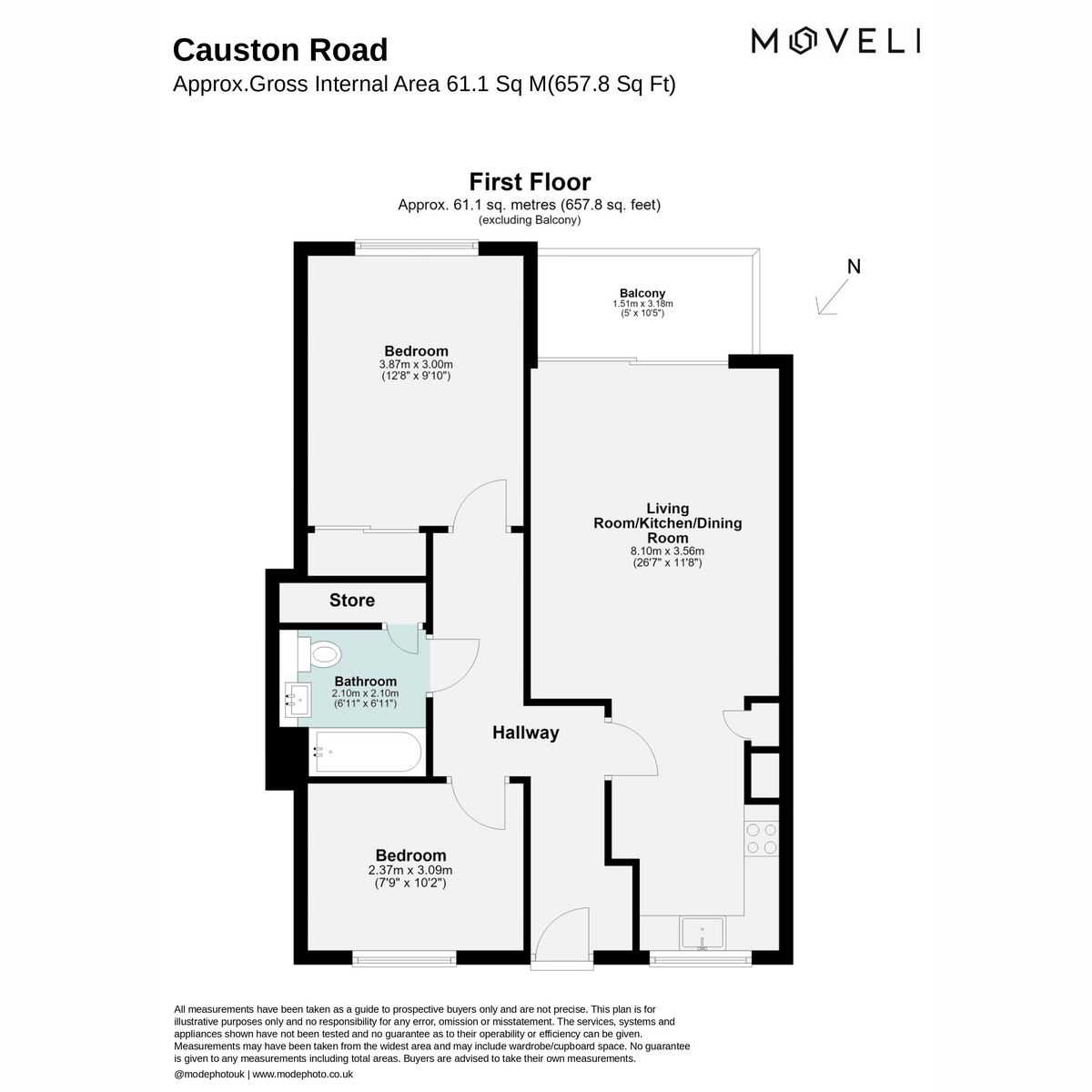 Richardson Apartments, Causton Road, London floorplan