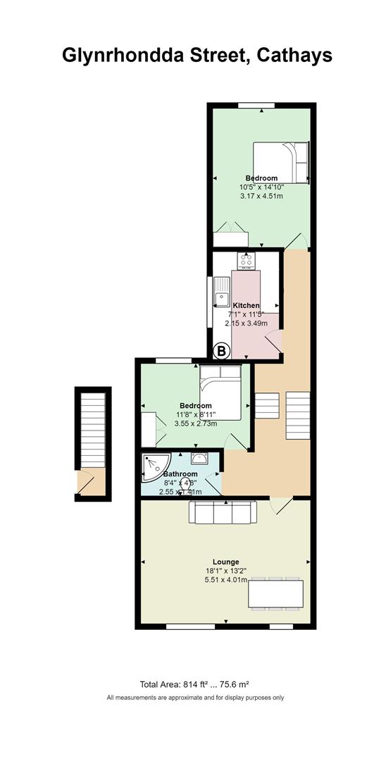 2 Bedrooms  to rent in Glynrhondda Street, Cathays, Cardiff CF24