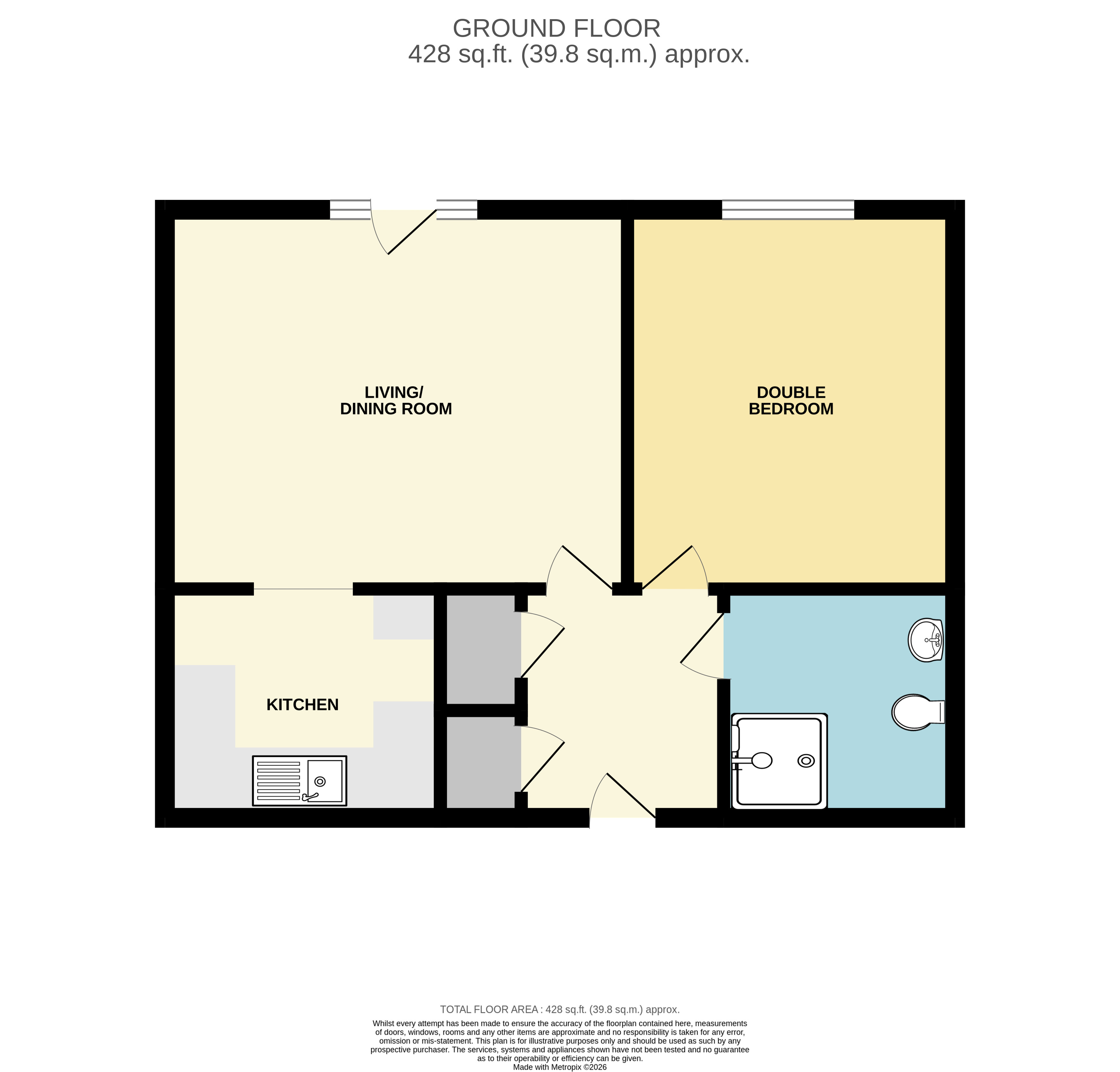 Flat 15, Oakham Court, 135, Manchester Drive, Essex floorplan