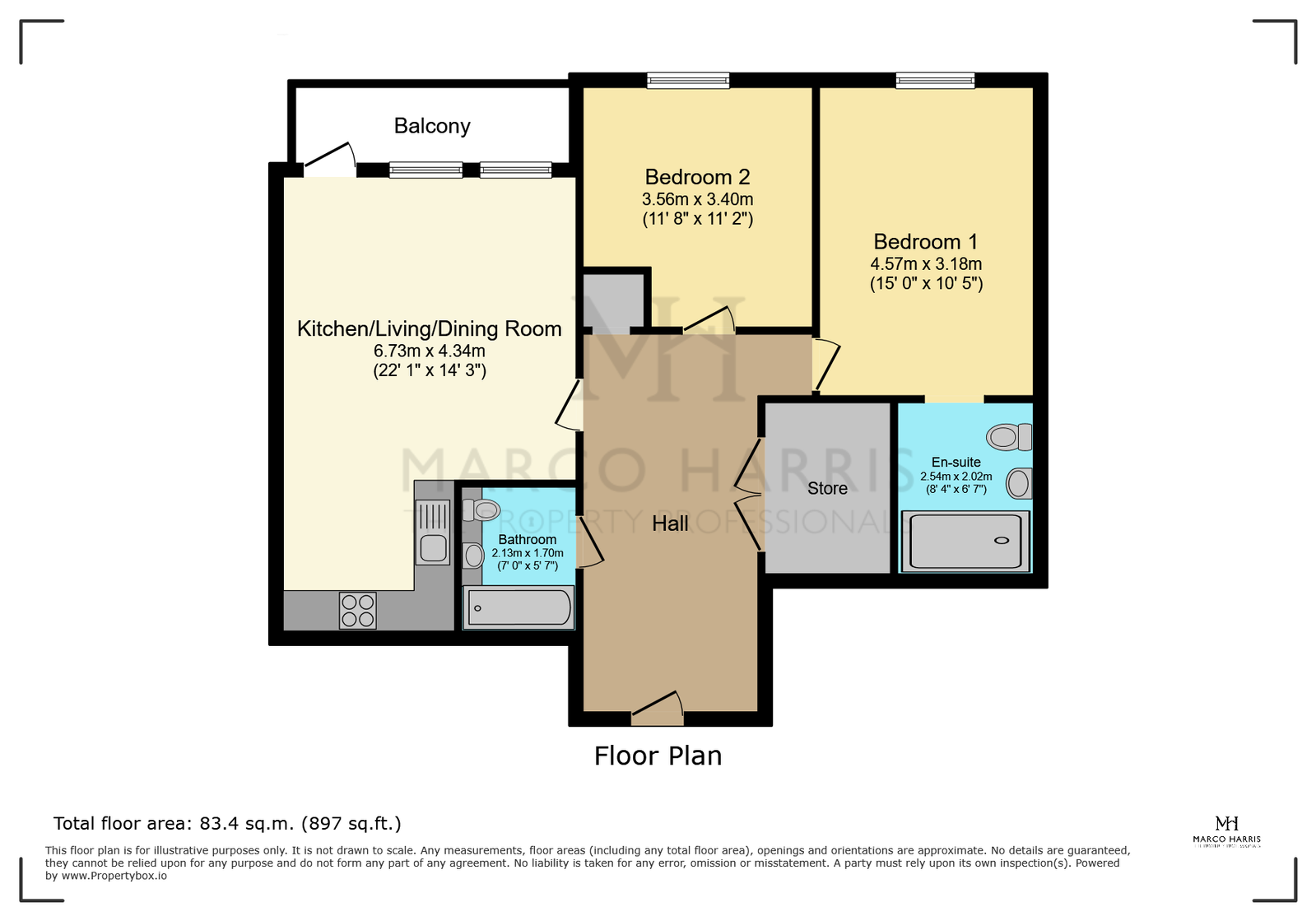 6 Elm Quay, Thomas Blake Avenue, Southampton floorplan
