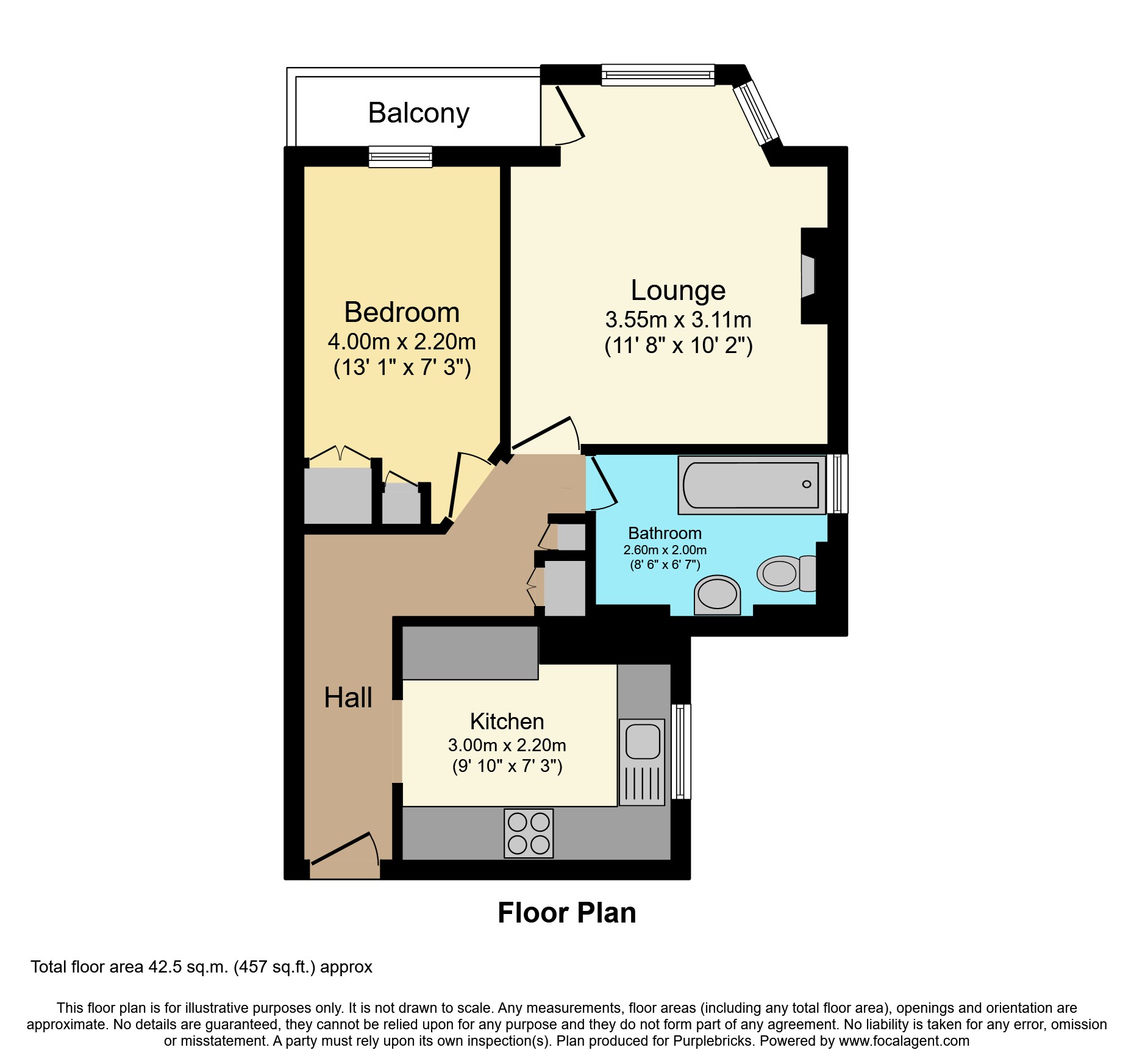 Flat 6/Raisbeck Court, 26 Rosendale Road, London floorplan