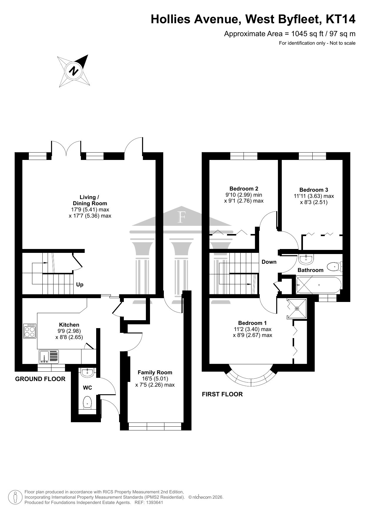 Sunshine Cottage, 76a Hollies Avenue, West Byfleet floorplan