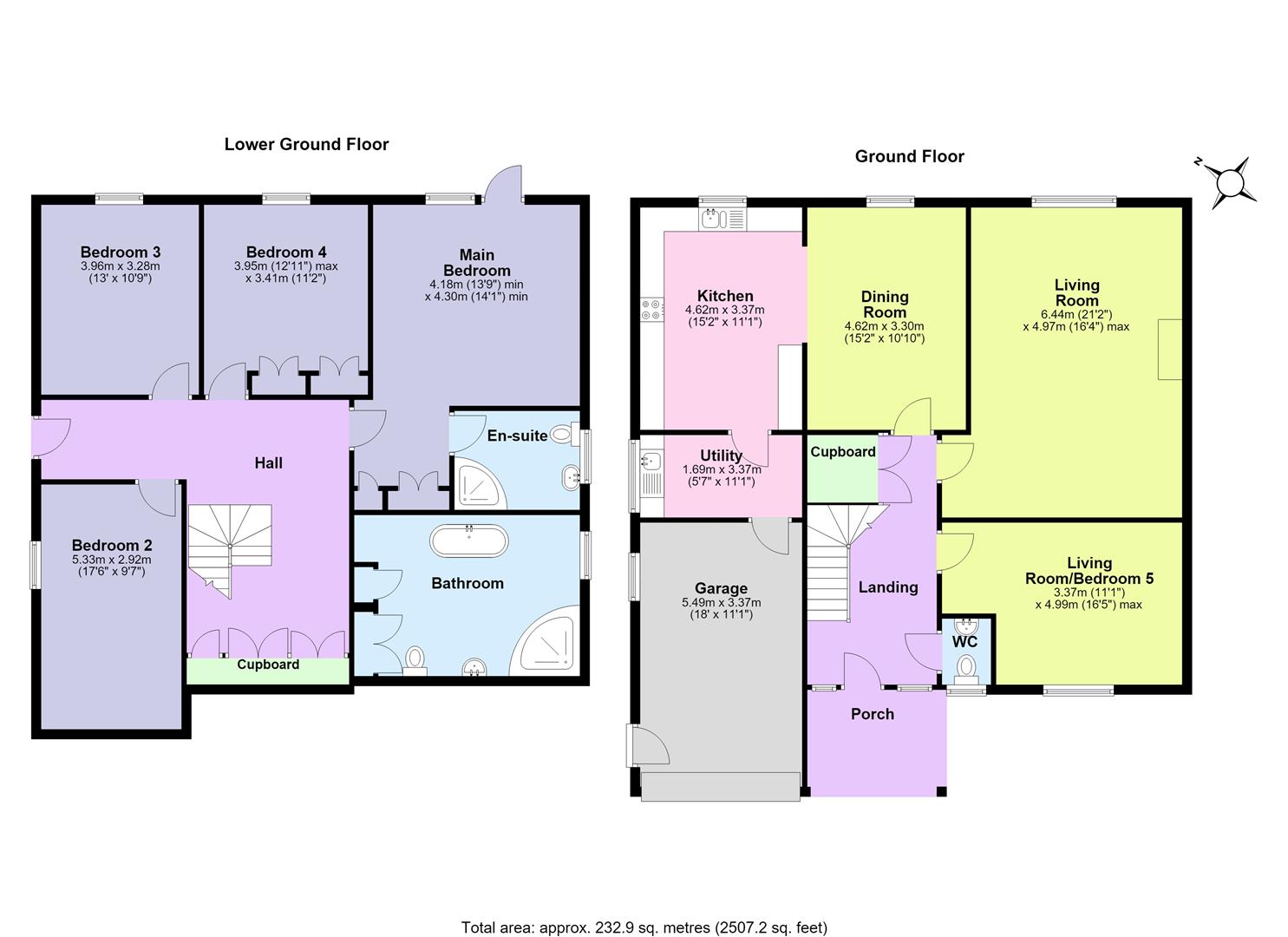 8, Grove Close, Knighton floorplan