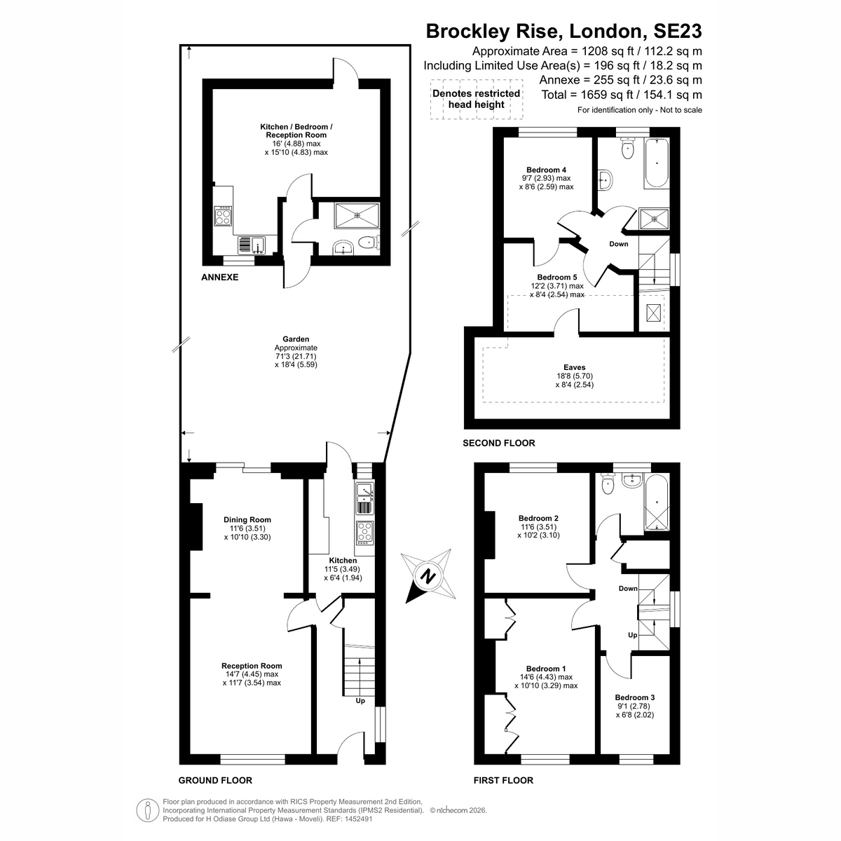 168, Brockley Rise, London floorplan