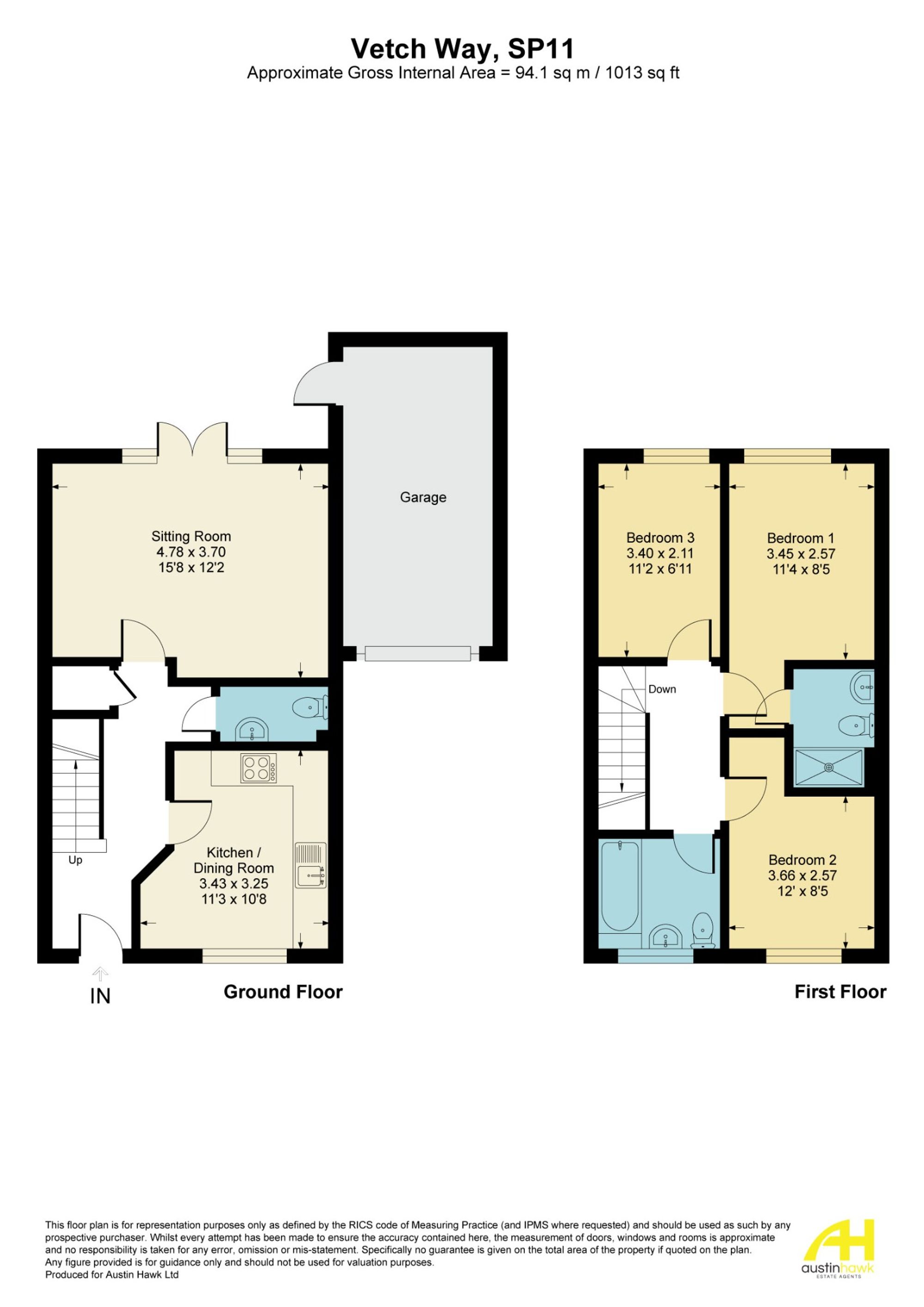 14 Vetch Way, Andover floorplan