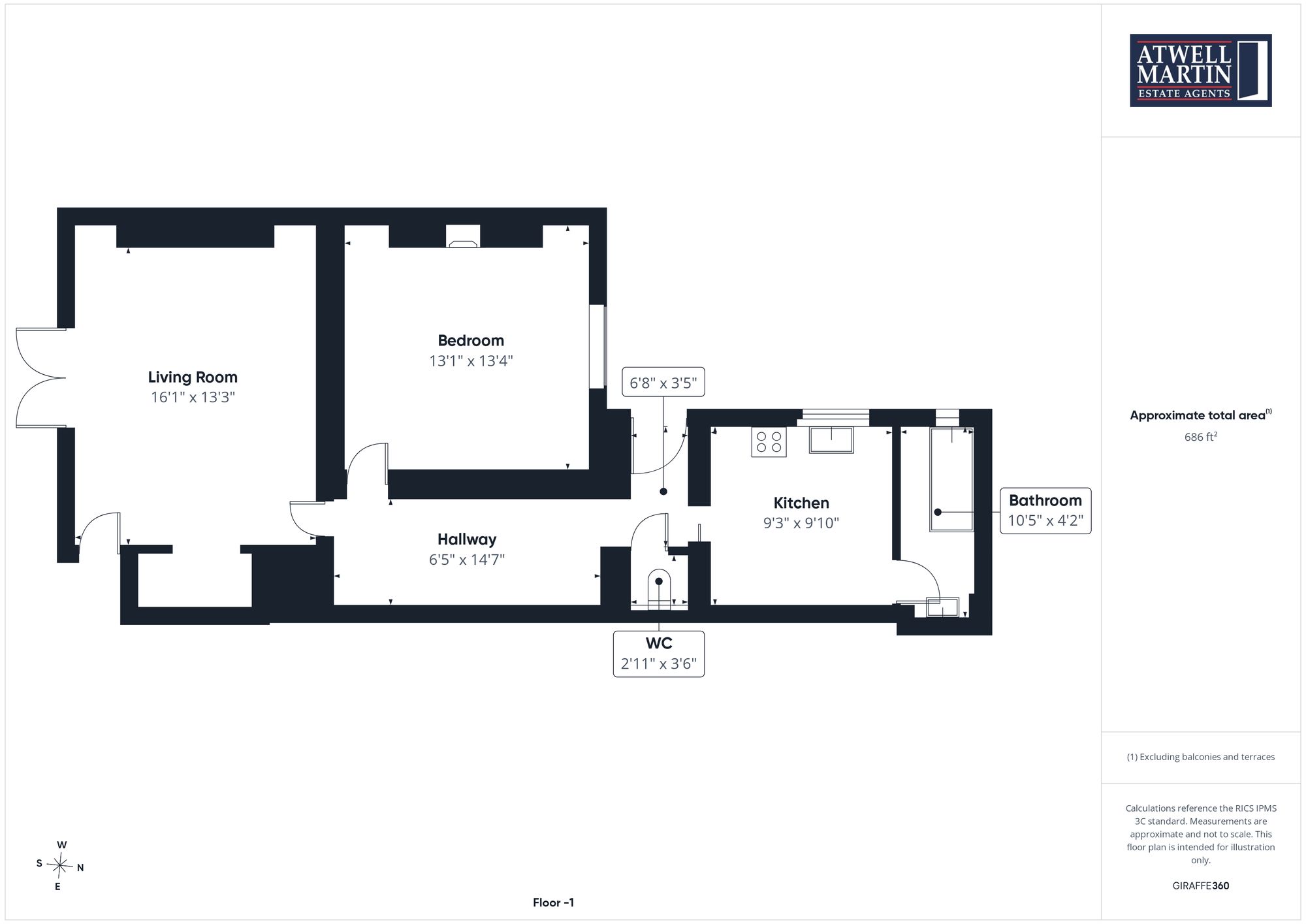 1 Alfred Street, Plymouth floorplan