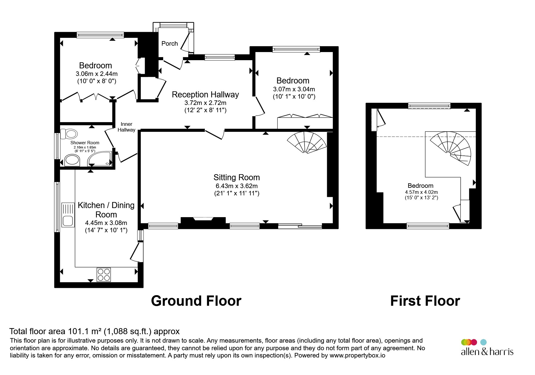 58, Castle Road, Stirling floorplan