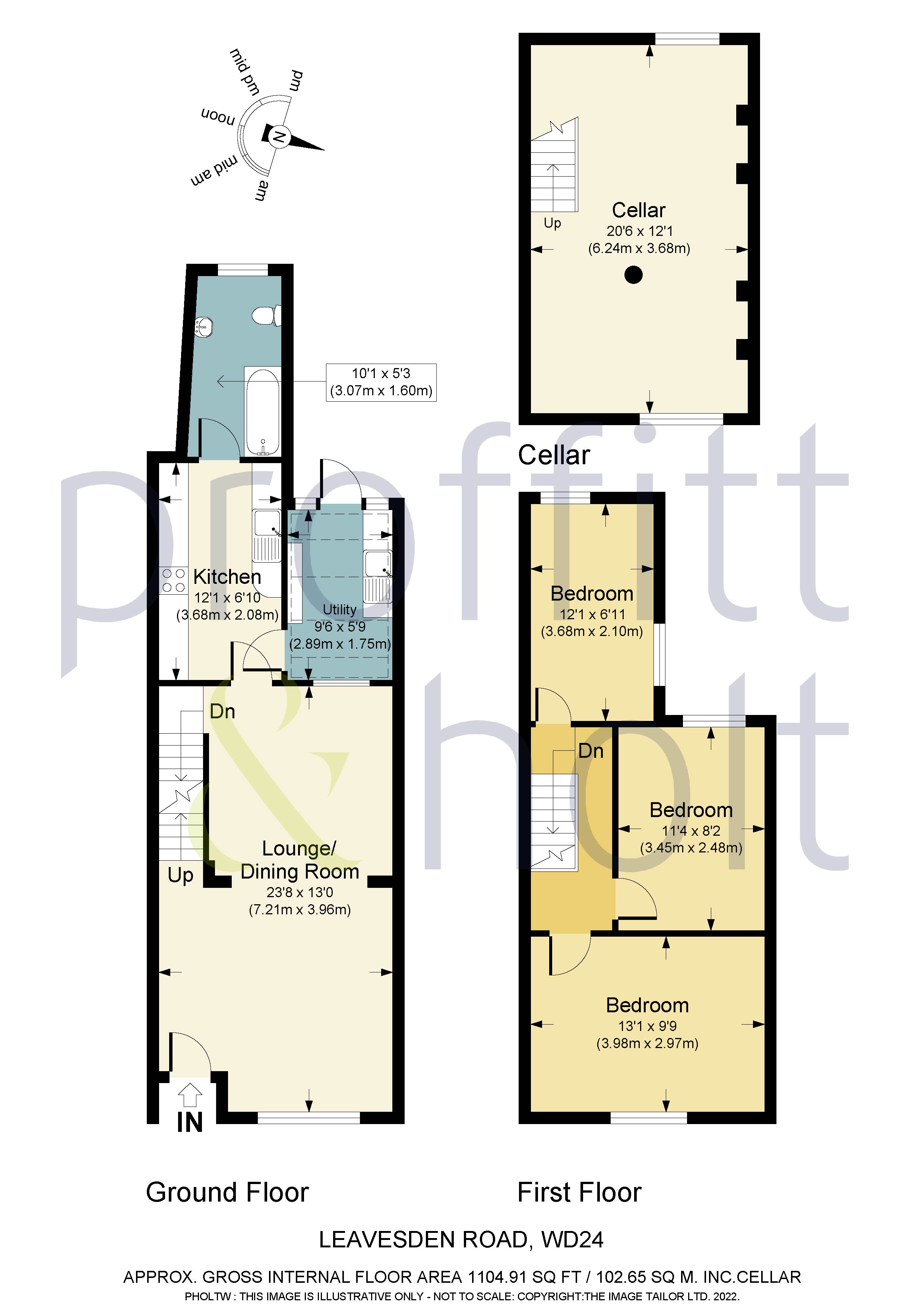 Leavesden Road, Watford WD24, 3 bedroom terraced house for sale