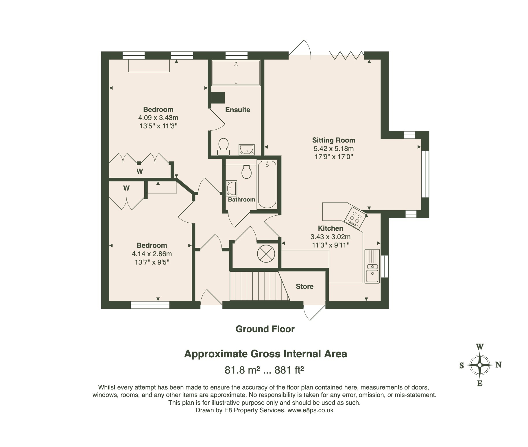 5, Burford Hill Mews, Oxfordshire floorplan