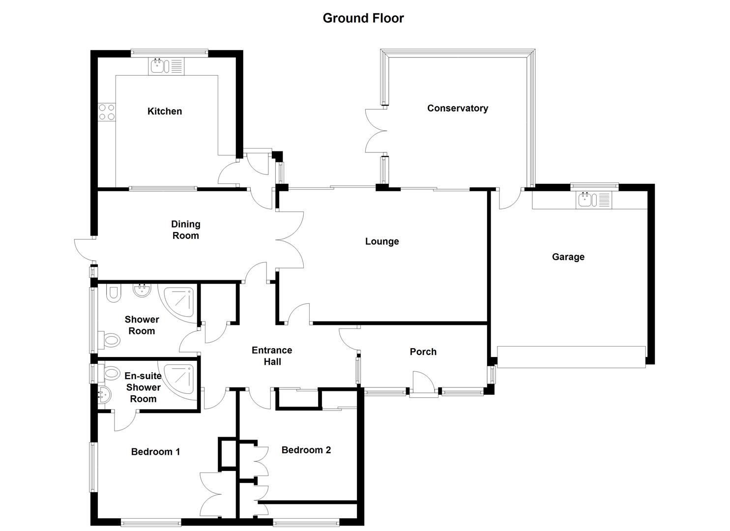 2 Bedrooms Detached bungalow for sale in Normanton Road, Packington LE65