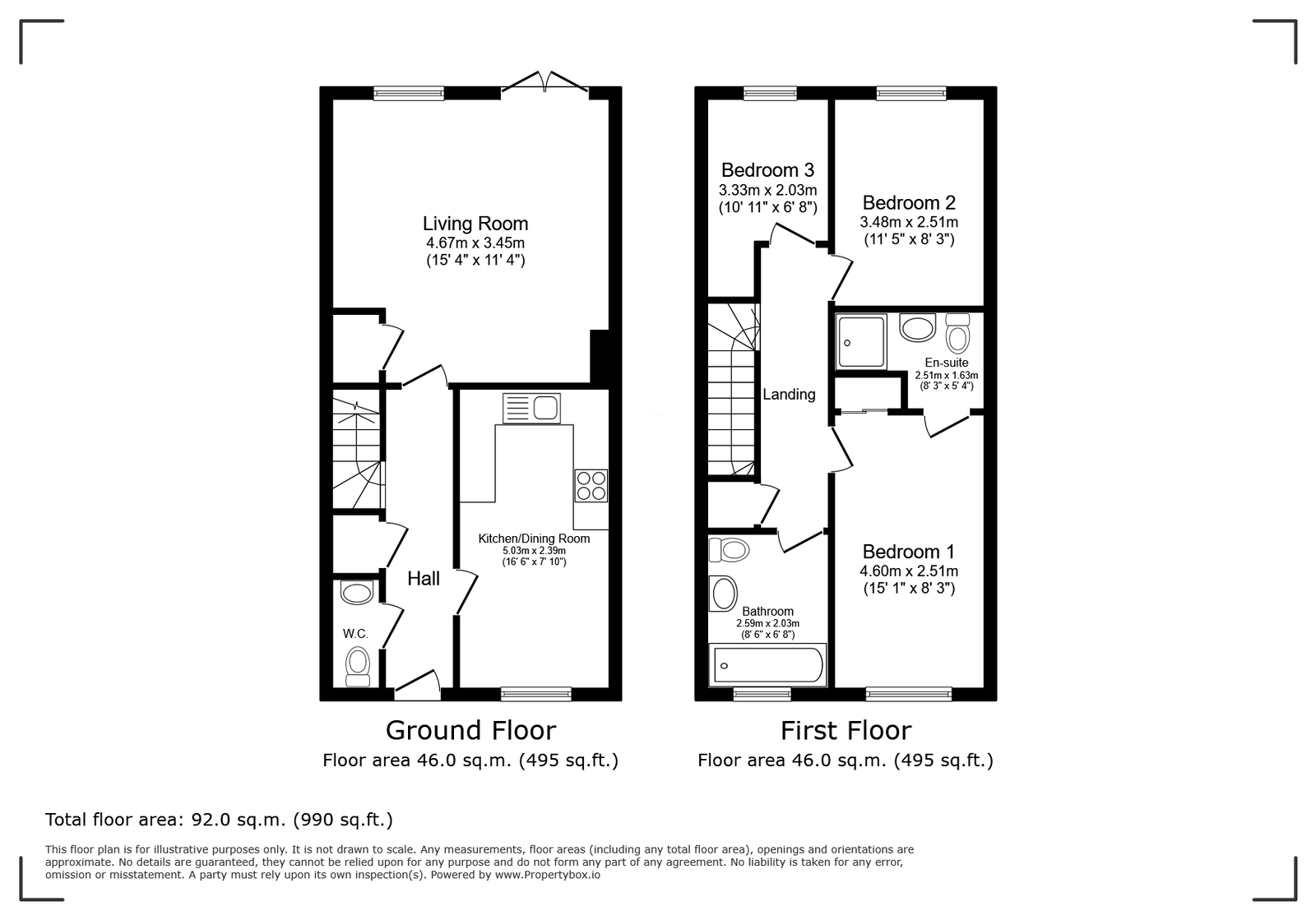 23, Somerset Road, Horsham floorplan