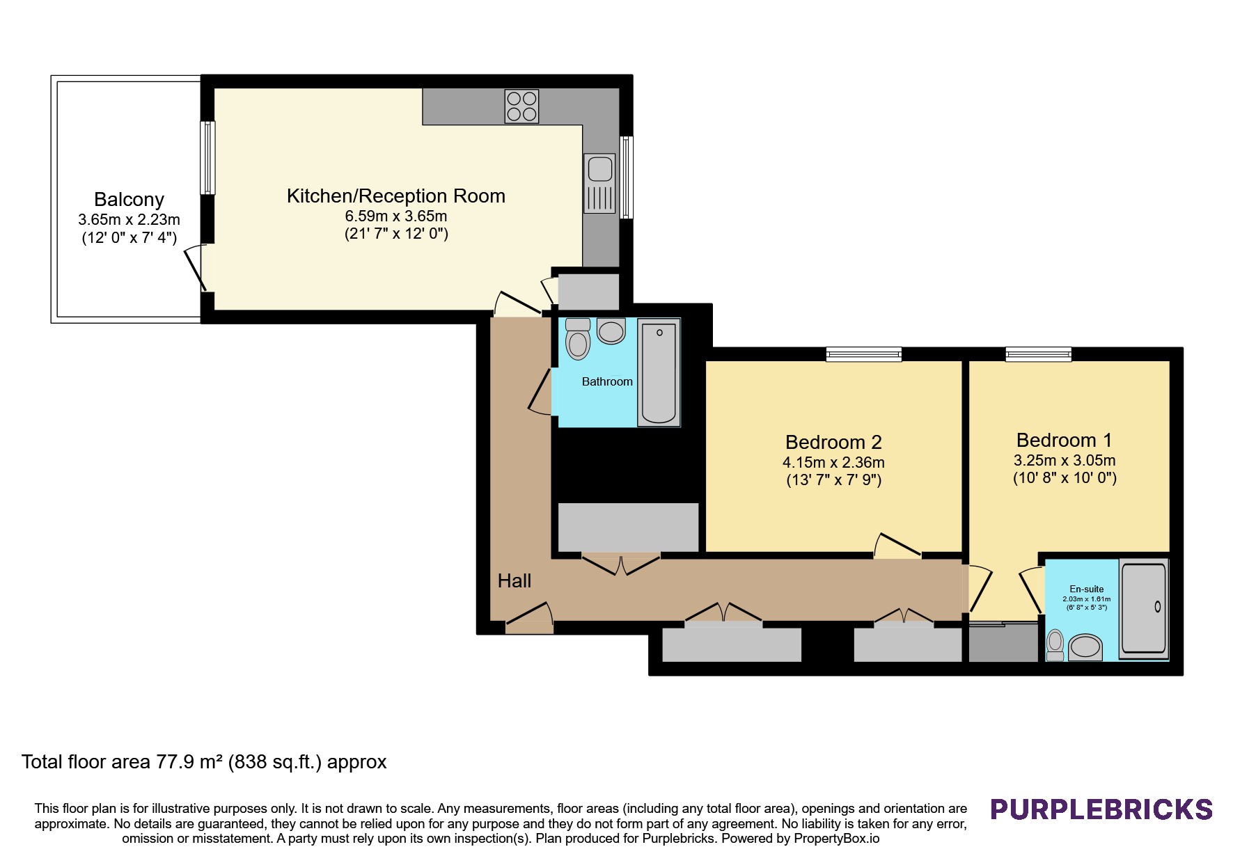 Flat 12/Chrome Apartments, Hargrave Drive, Harrow floorplan
