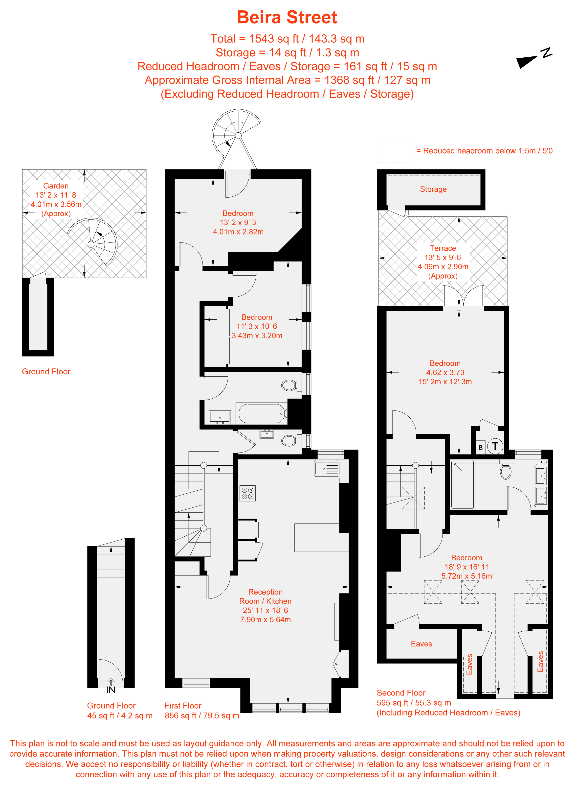 11a, Beira Street, London floorplan