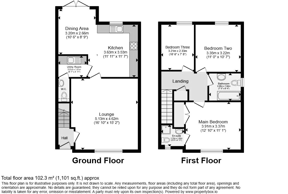16, Hardwick Close, Peterborough floorplan