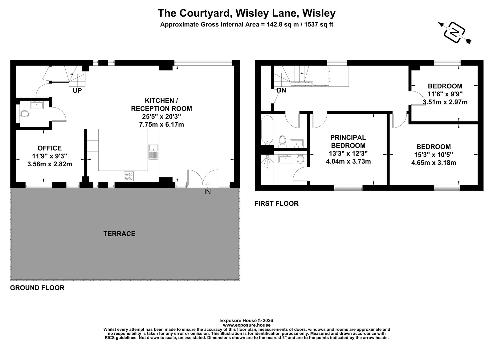 8,, The Courtyard, Wisley floorplan