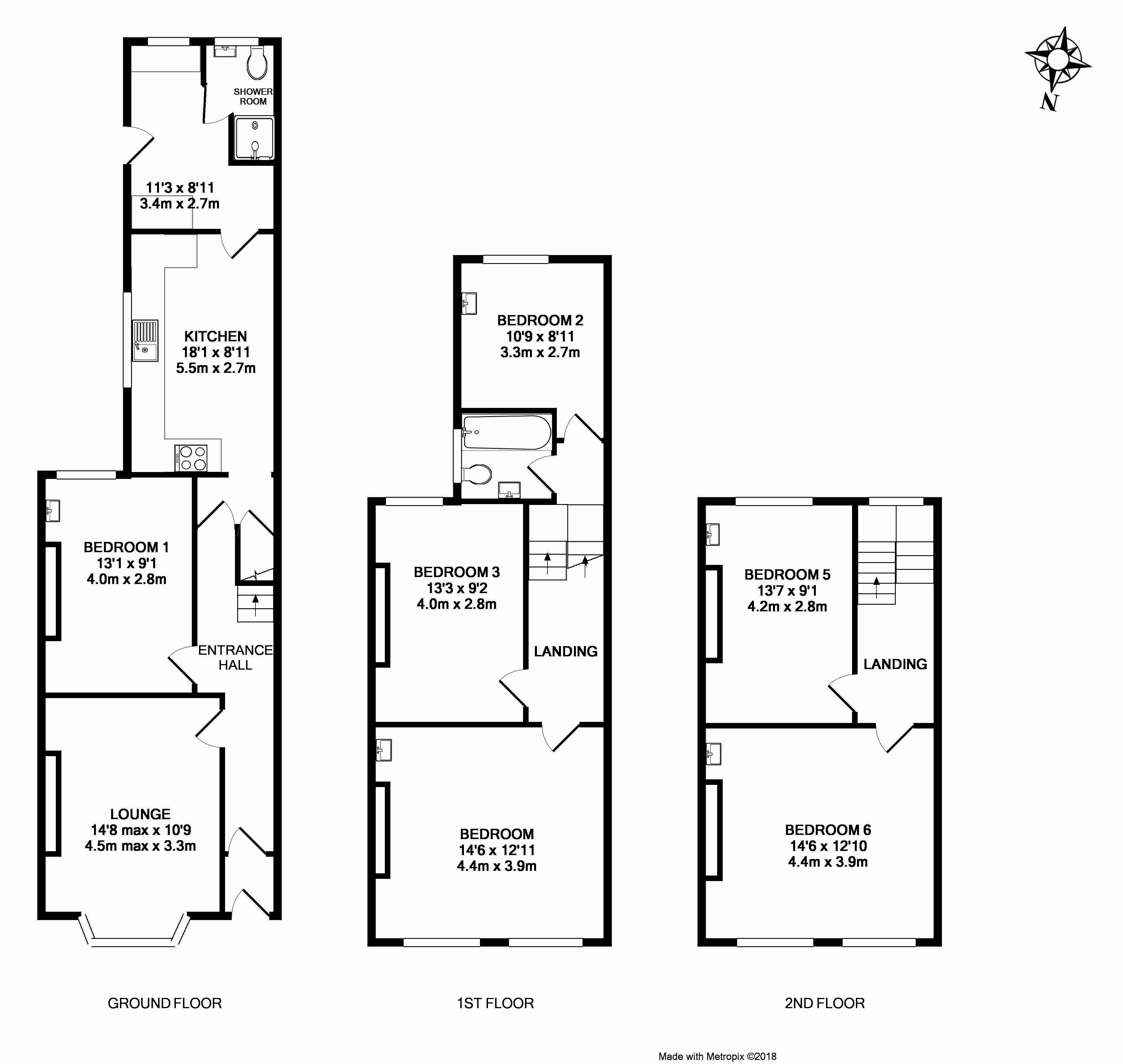 81, Howell Road, Exeter floorplan