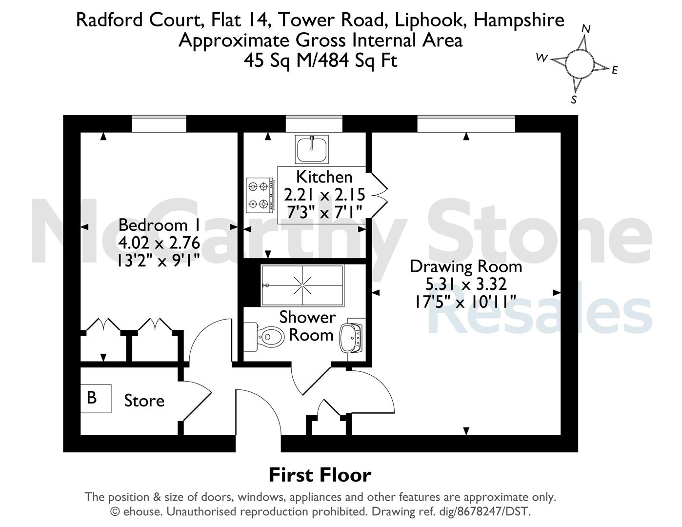 14 Radford Court, Tower Road, Liphook floorplan