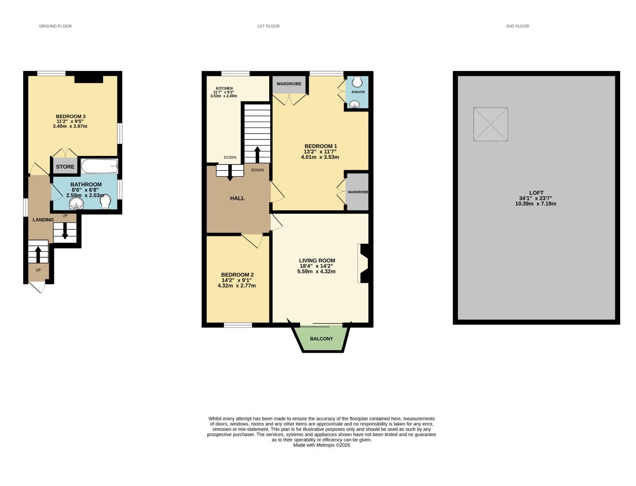 21c, Morton Crescent, Exmouth floorplan