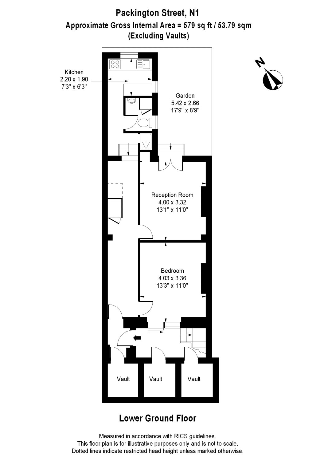1 Bedrooms Flat to rent in Packington Street, London N1