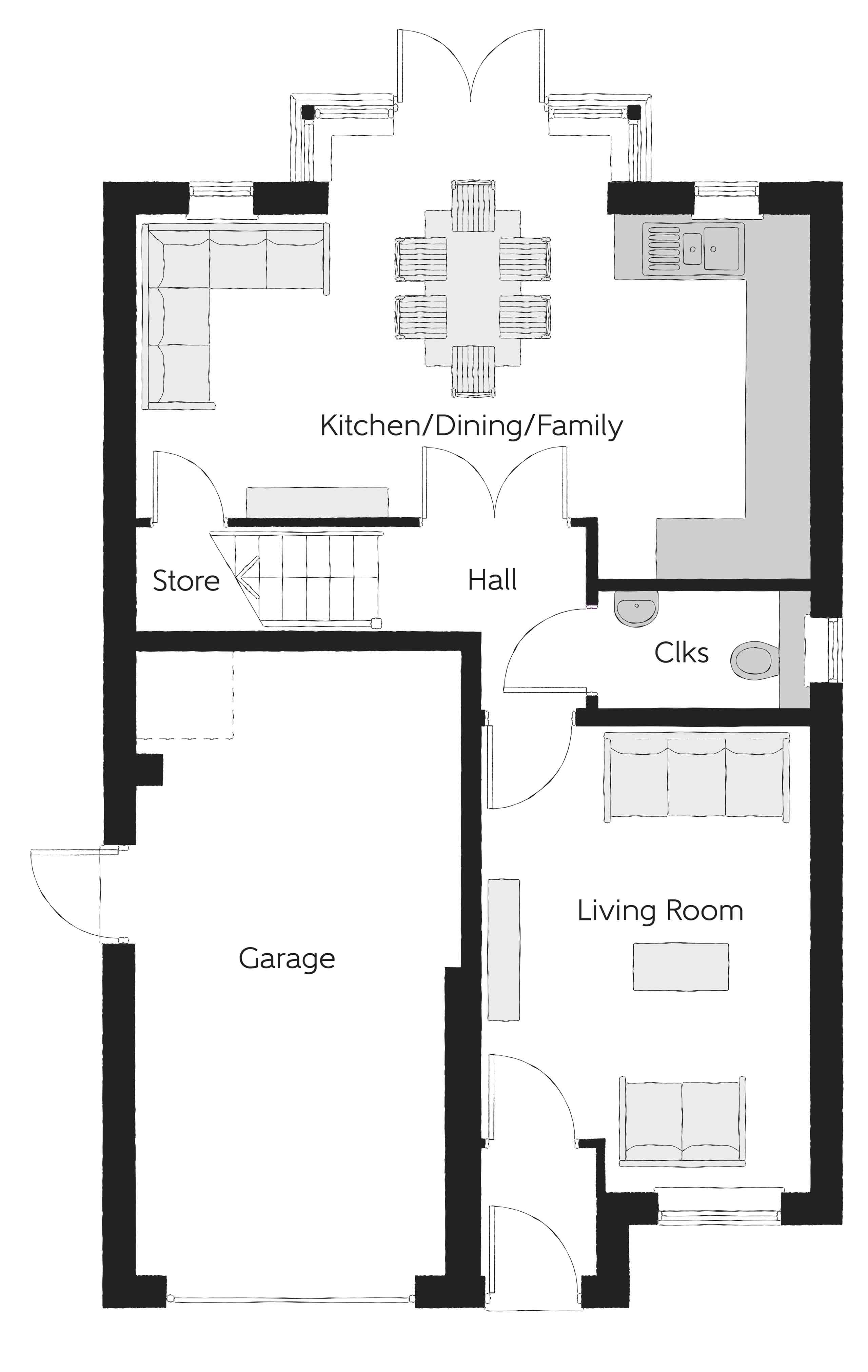 158, Newcastle Road, Whitmore, Baldwins Gate, Newcastle-Under-Lyme floorplan