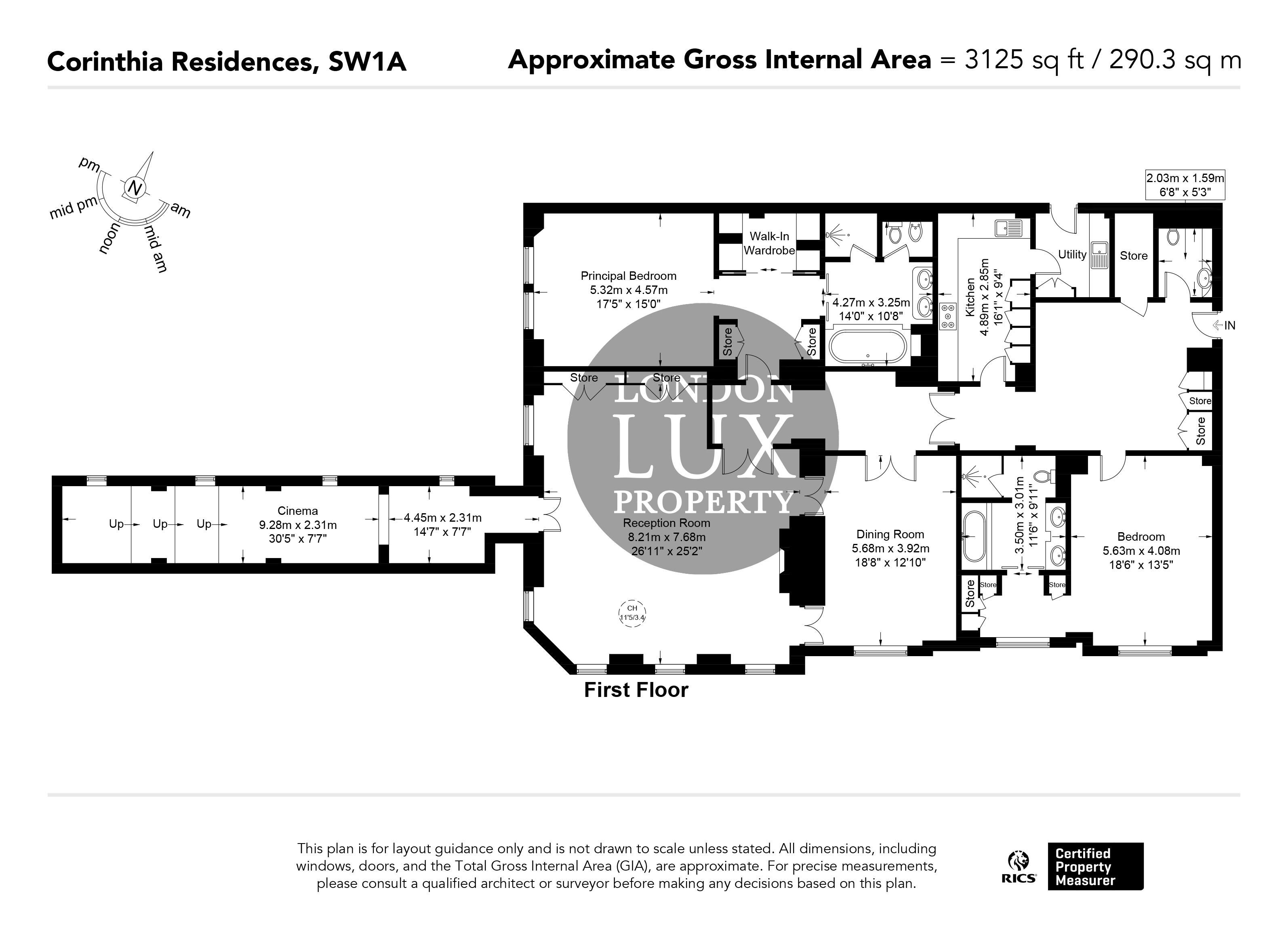 Whitehall Place, London floorplan
