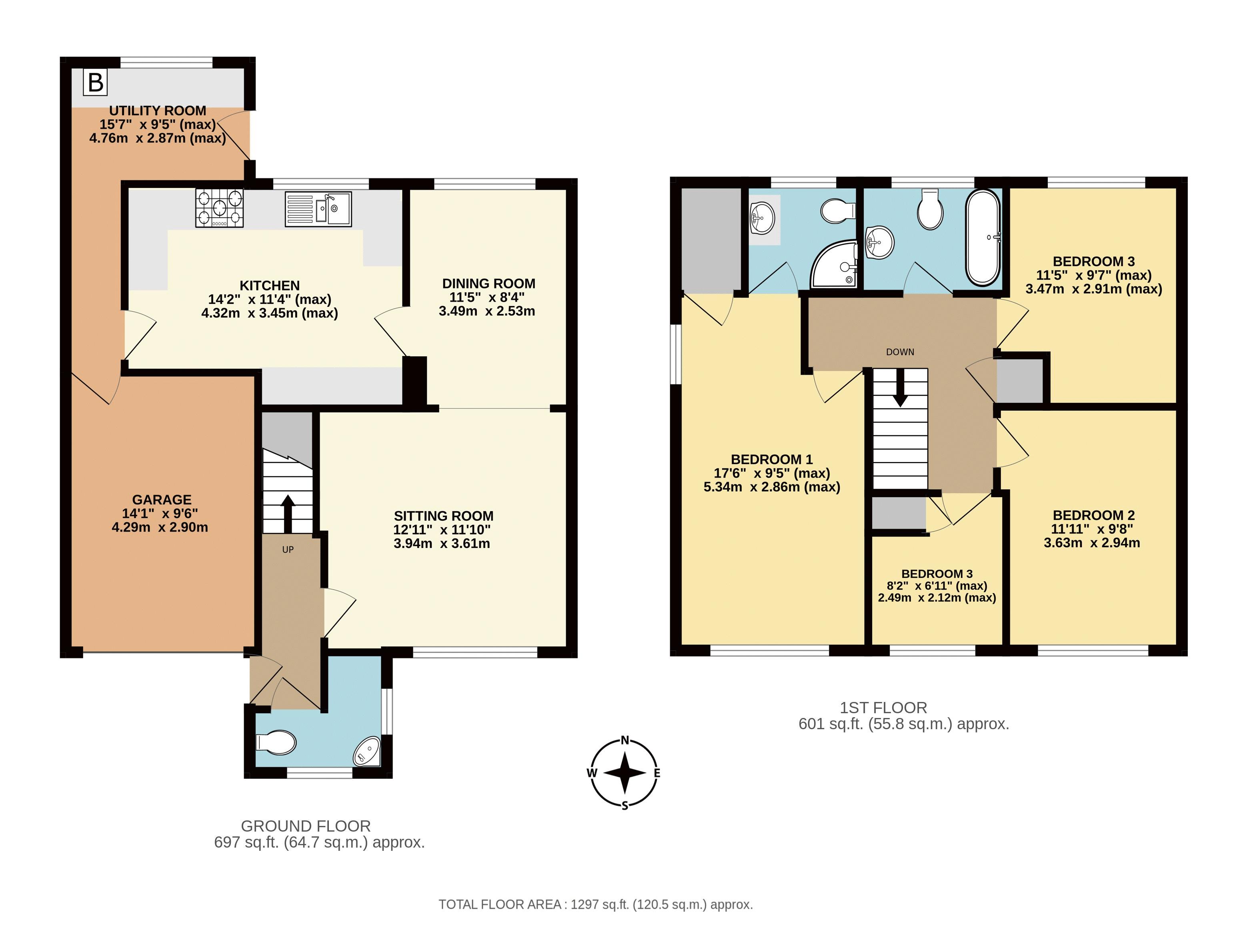 2, Touches Meadow, Chard floorplan