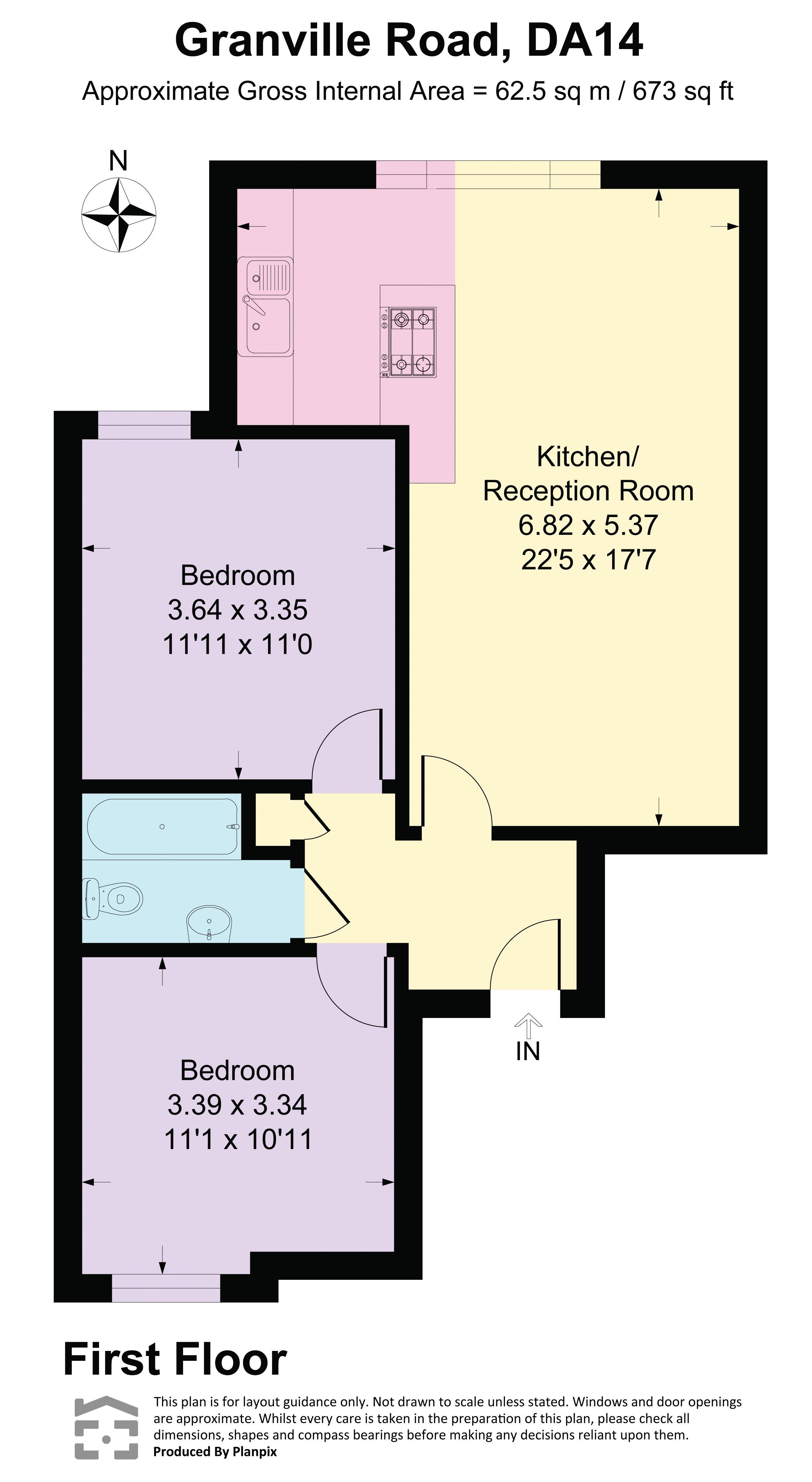 Flat 5 75, Granville Road, Sidcup floorplan