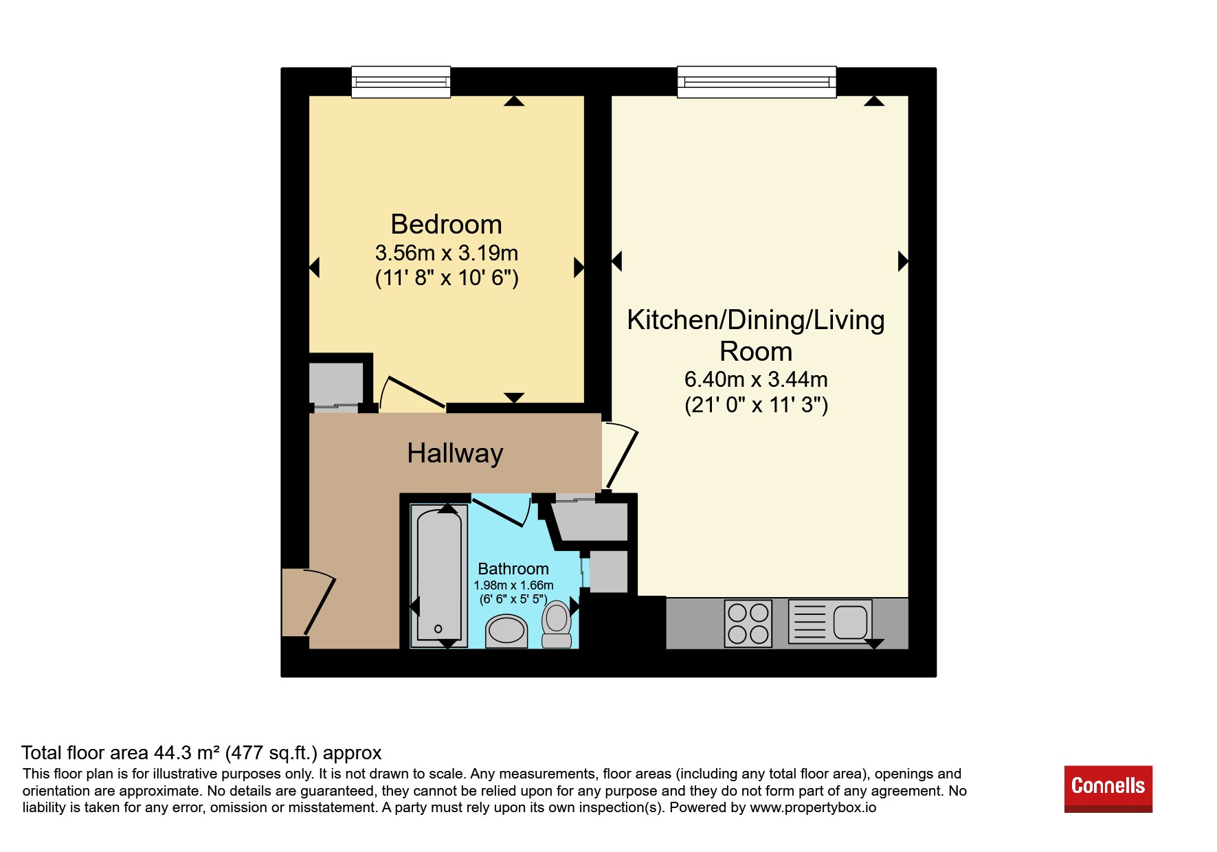 Flat 23, Bovingdon Court, Windsor Close, Hemel Hempstead floorplan