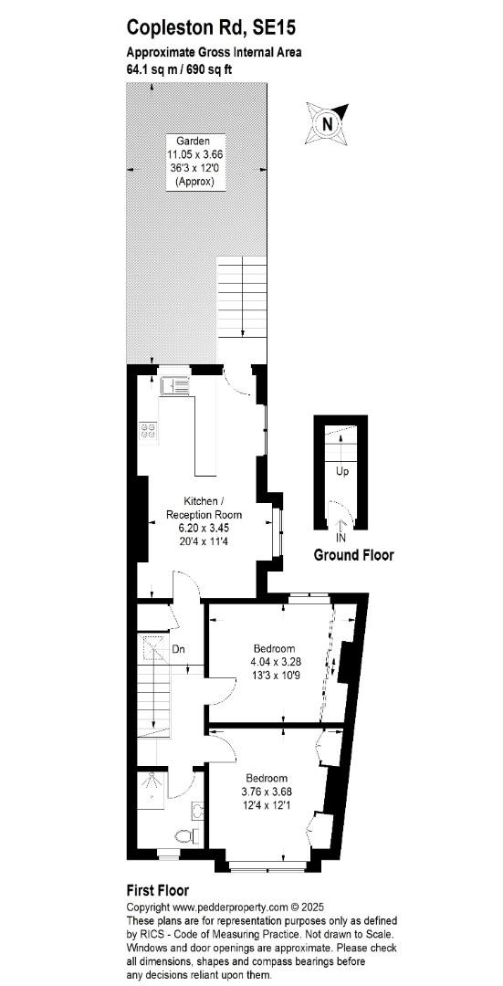 116a, Copleston Road, London floorplan