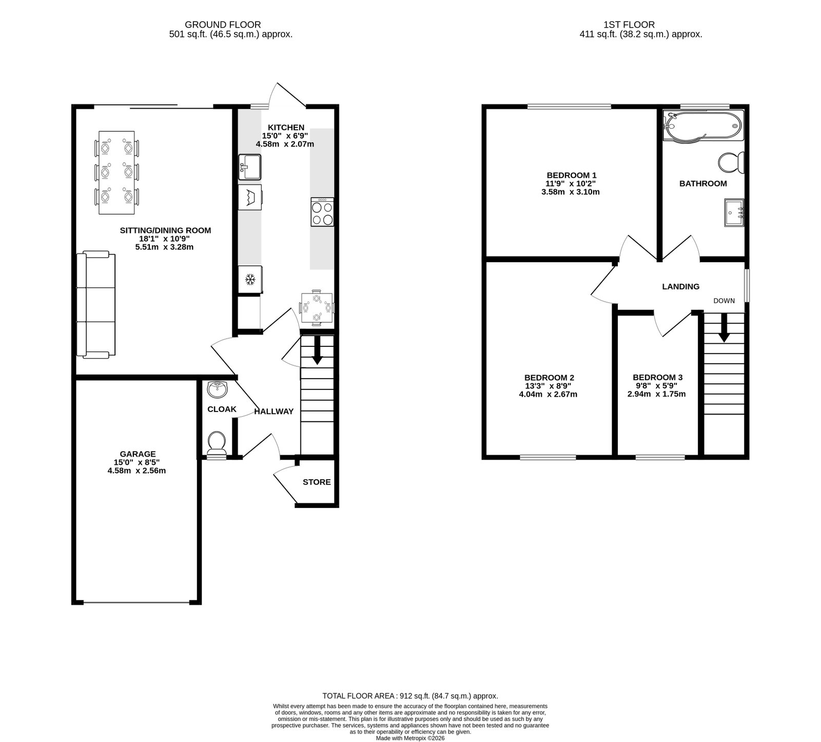29, Bayfield Gardens, Dymock floorplan