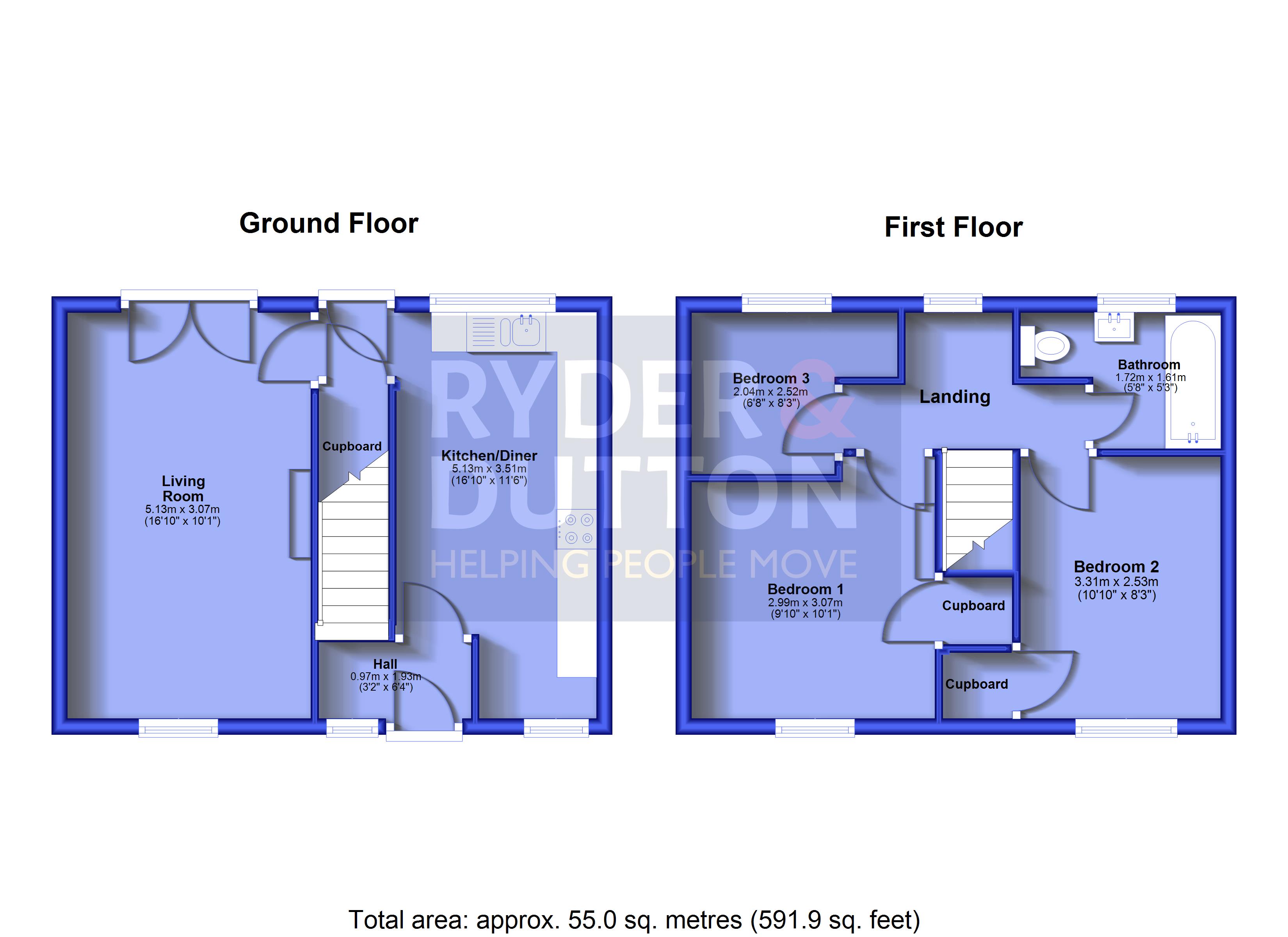 3, Rutland Walk, Rossendale floorplan