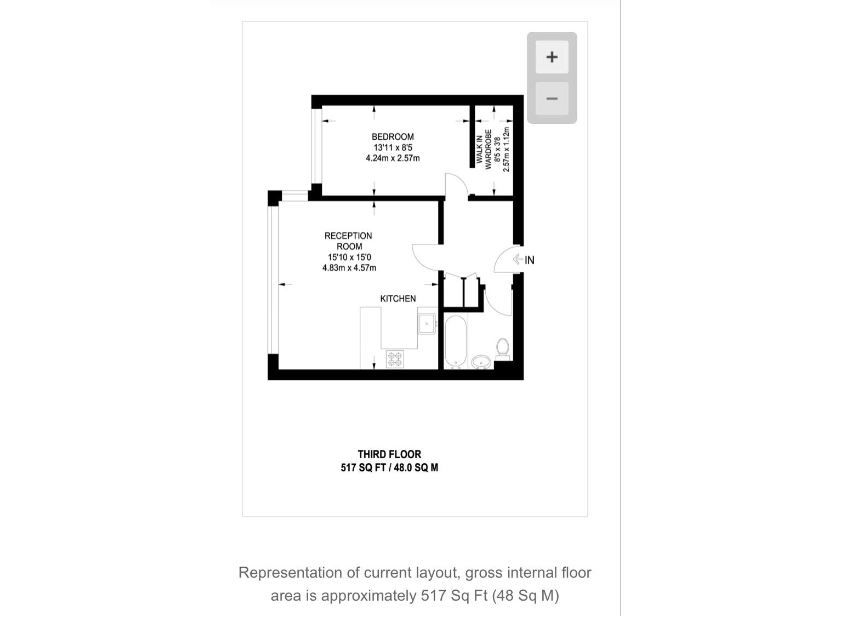 Flat 59 Whitton, 89 King Henrys Road, NW3 3RE, London floorplan