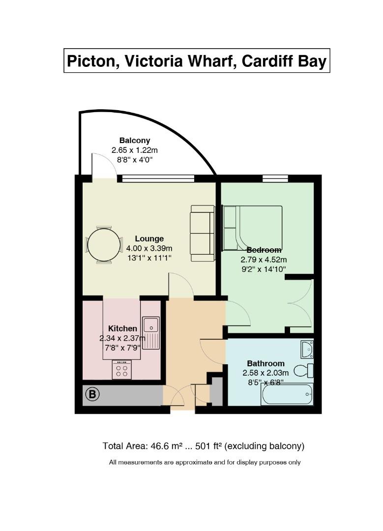 223 Picton, Watkiss Way, Cardiff floorplan