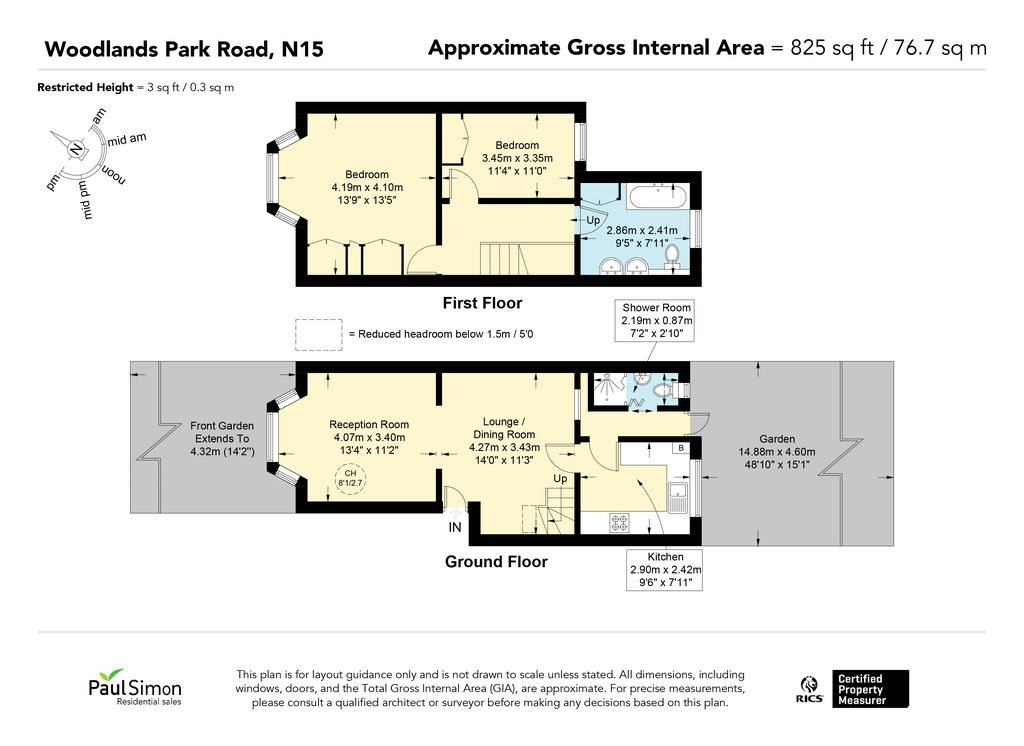 98L, Woodlands Park Road, London floorplan
